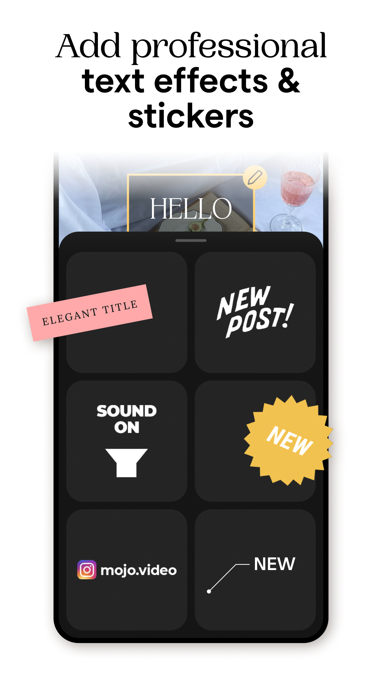 اسکرین شات 7 برنامه Mojo: Reels and Video Captions