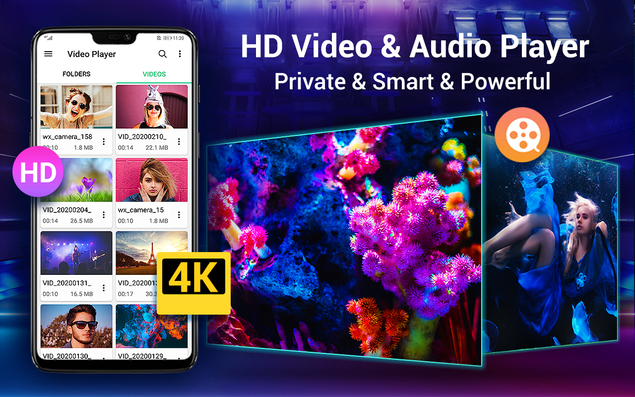 اسکرین شات 1 برنامه Video Player Media All Format