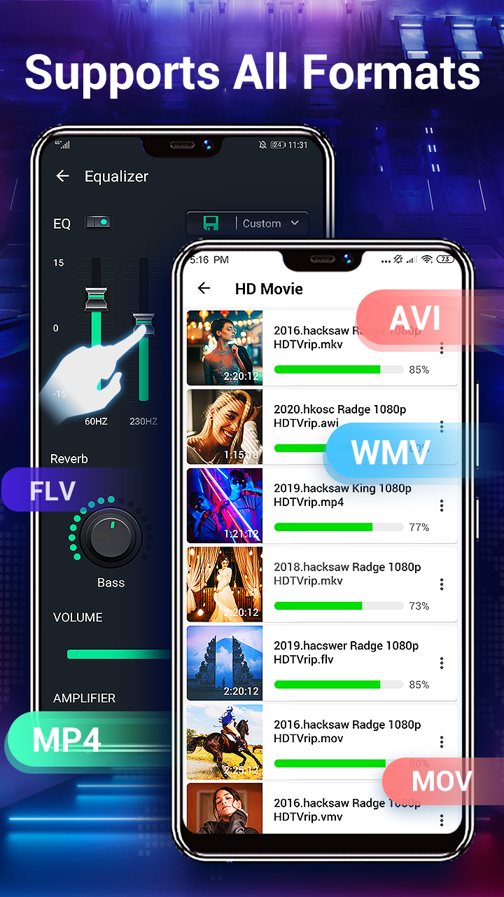 اسکرین شات 4 برنامه Video Player Media All Format