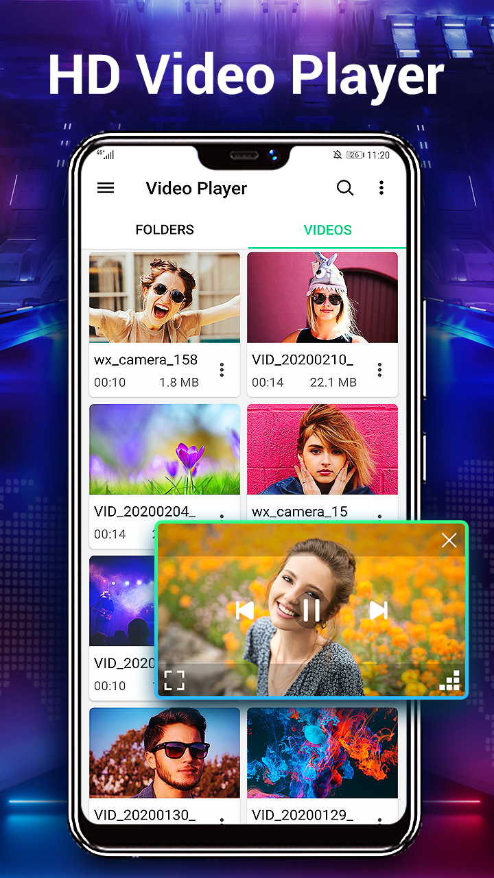 اسکرین شات 3 برنامه Video Player Media All Format