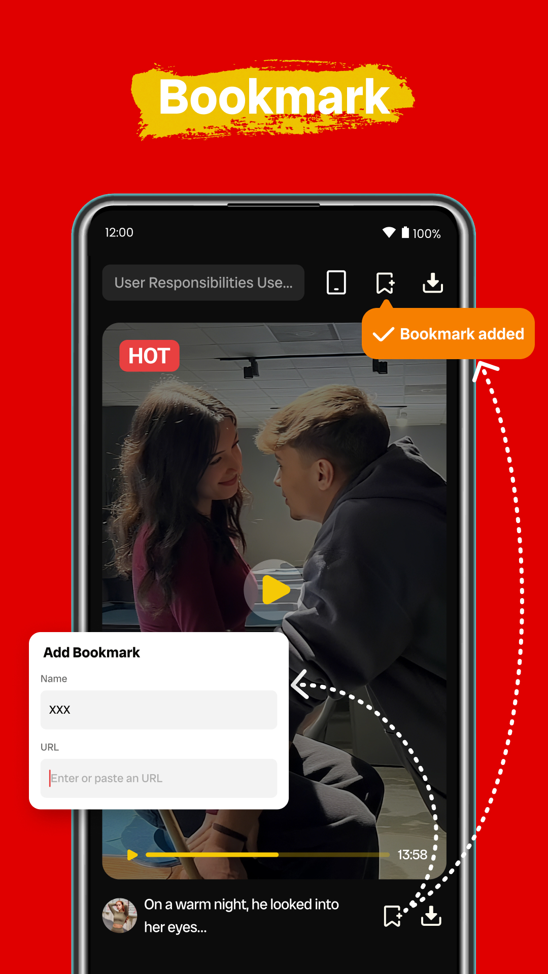 اسکرین شات 1 برنامه Video Downloader Browser