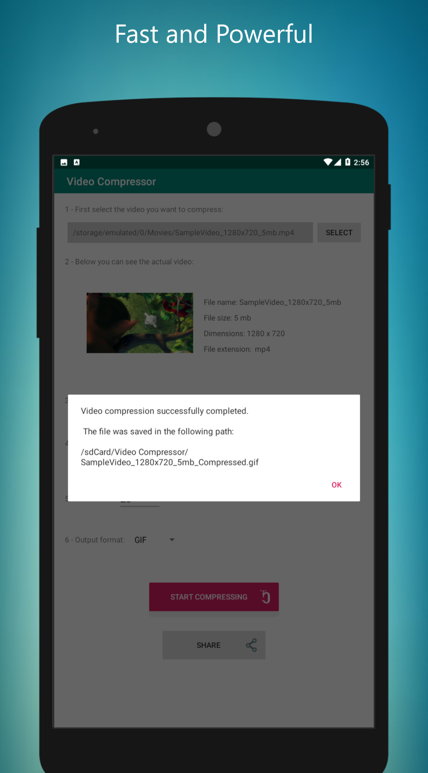 اسکرین شات 6 برنامه Video Compressor - Reduce Vide