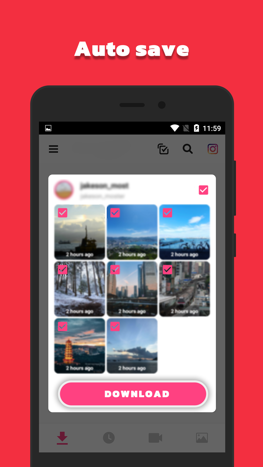 اسکرین شات 2 برنامه Video Downloader & Story Saver