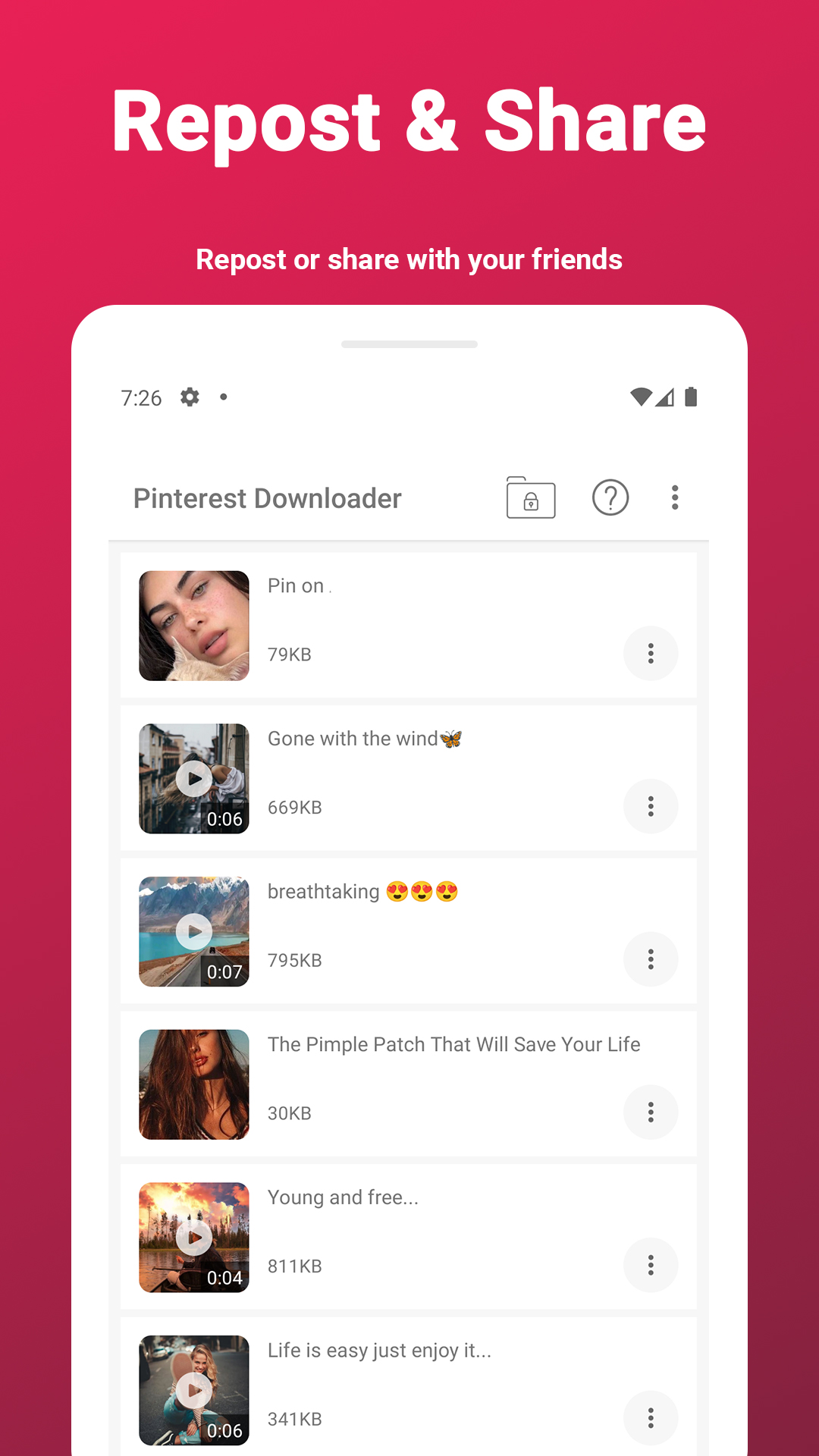 اسکرین شات 6 برنامه Video Downloader For Pinterest