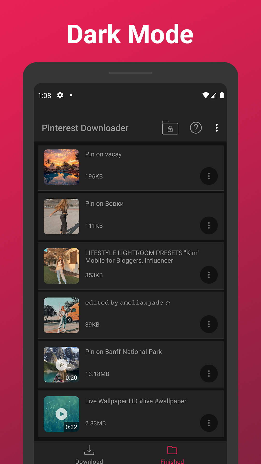 اسکرین شات 7 برنامه Video Downloader For Pinterest
