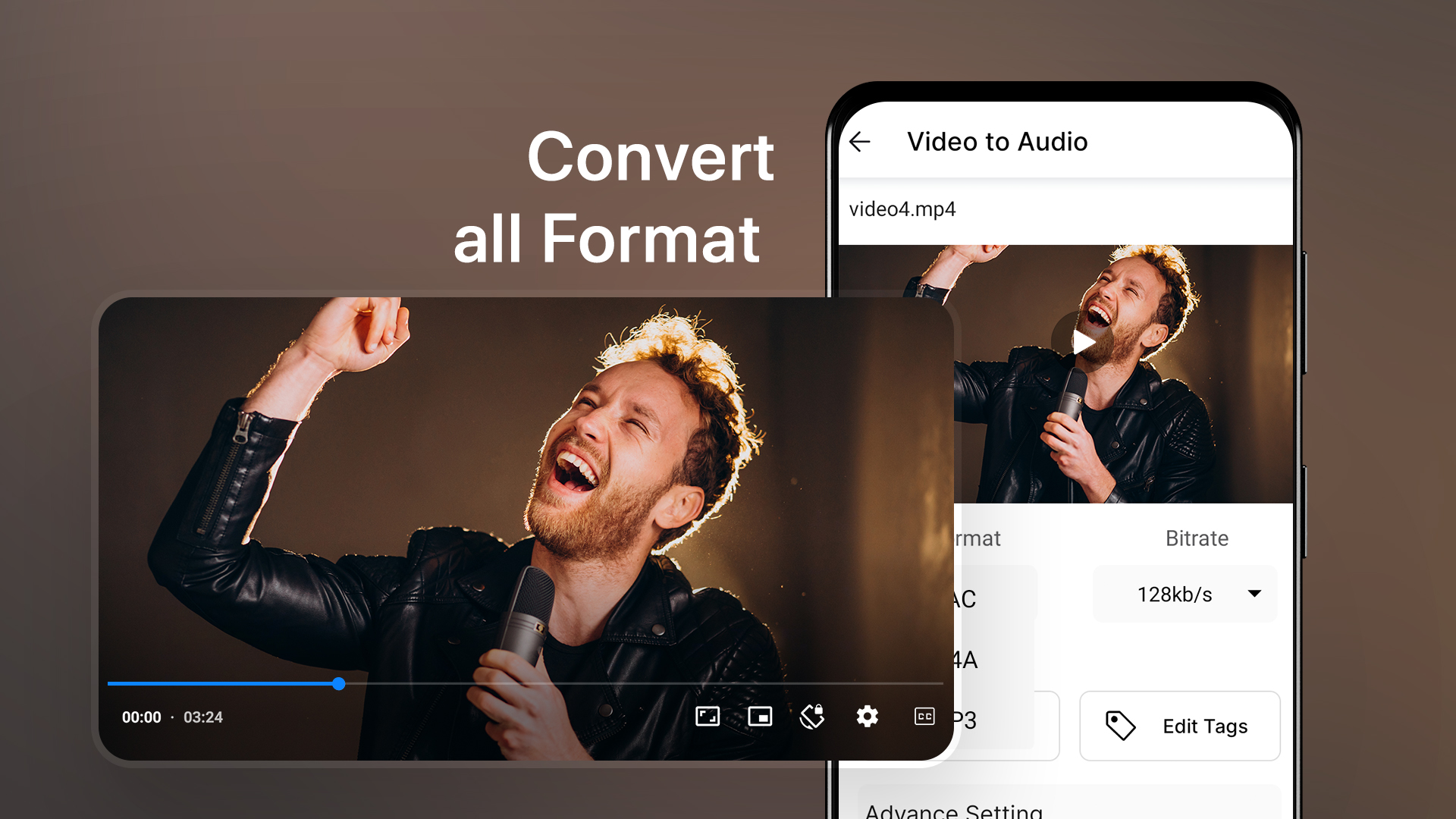 اسکرین شات 2 برنامه MP3 Converter - Video to Mp3