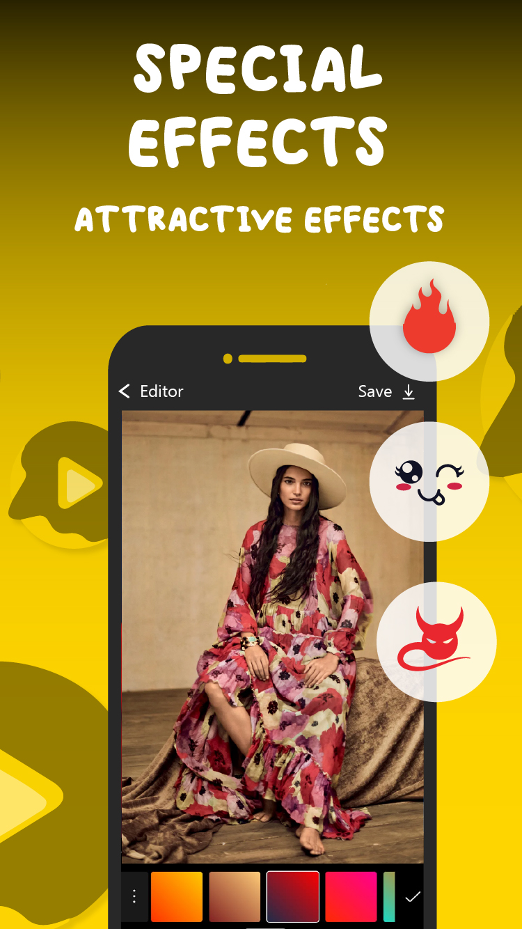 اسکرین شات 2 برنامه Snack point Video Status Maker