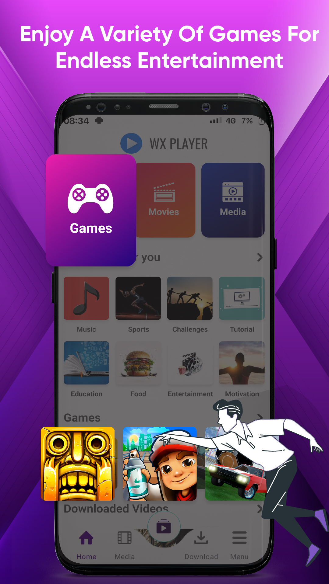 اسکرین شات 2 برنامه WXPlayer-Video & Media Player