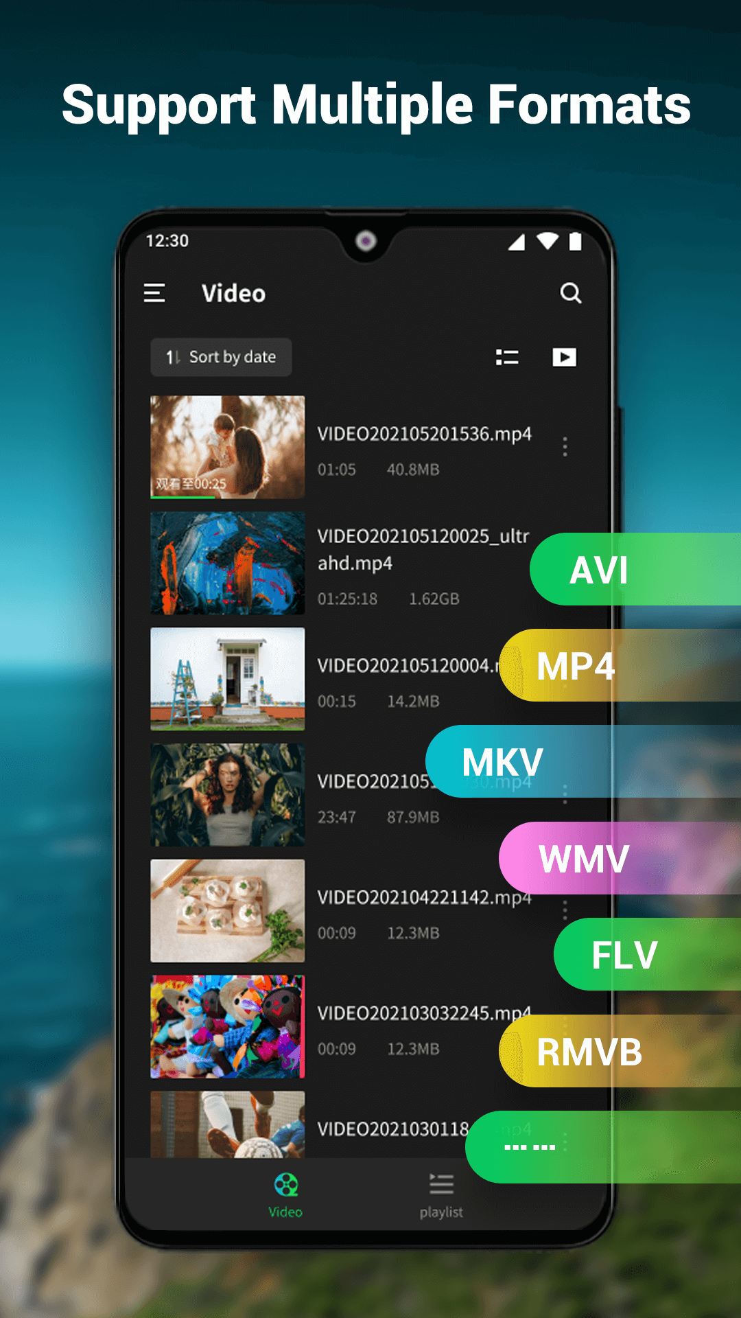 اسکرین شات 2 برنامه Video Player All Formats