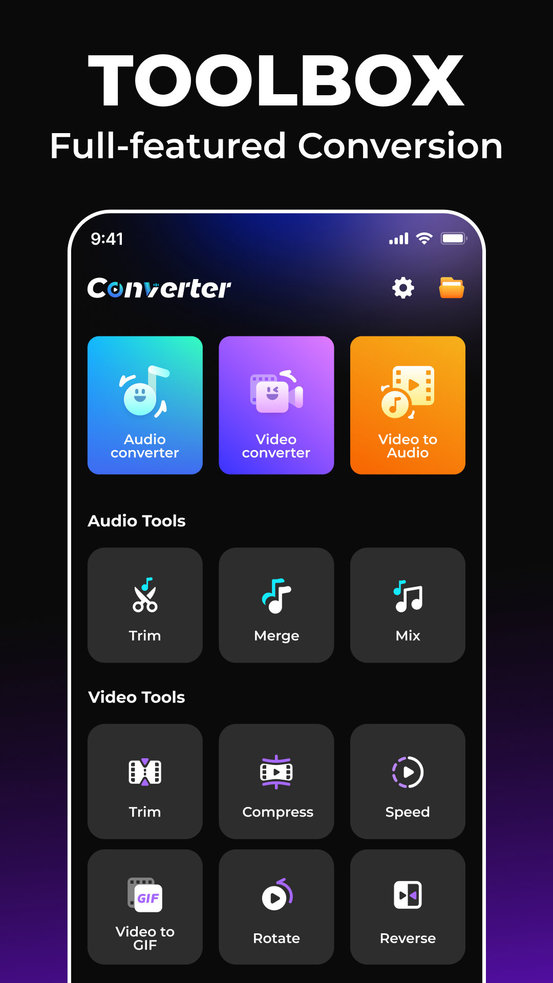 اسکرین شات 1 برنامه Video to MP3 - Media Converter