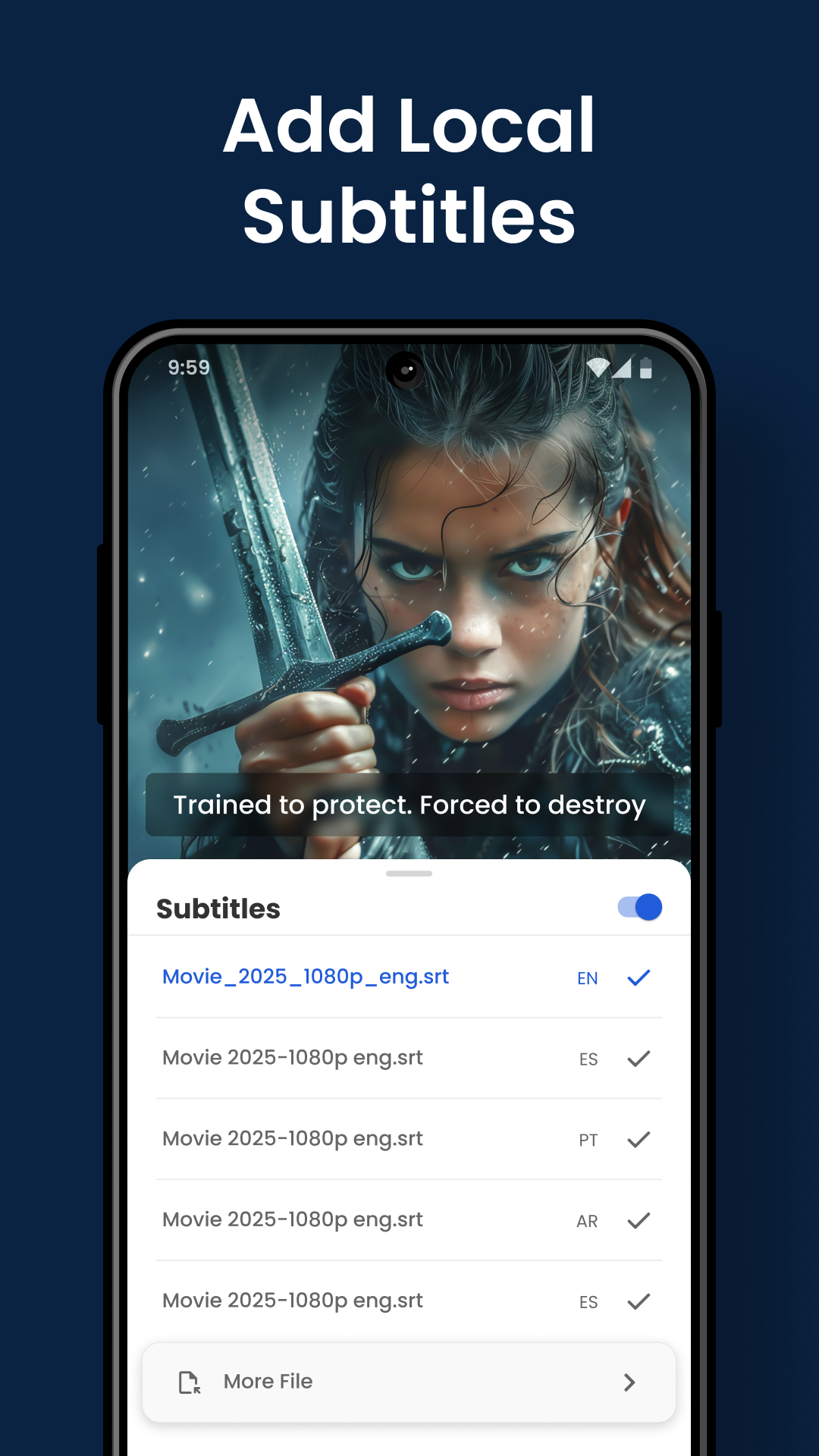 اسکرین شات 5 برنامه Video Player HD - All Formats