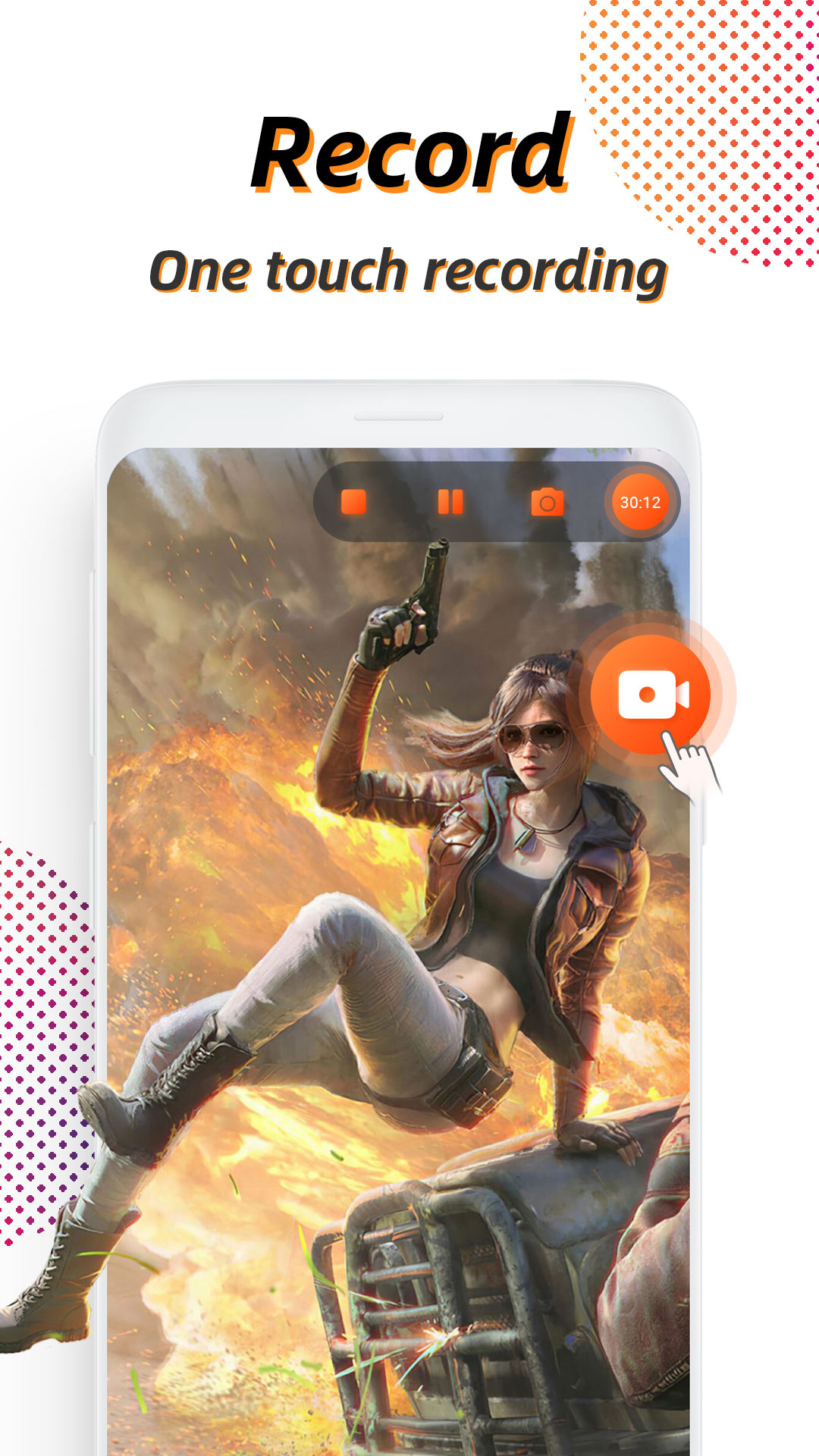 اسکرین شات 1 برنامه Screen Recorder - Vidma REC