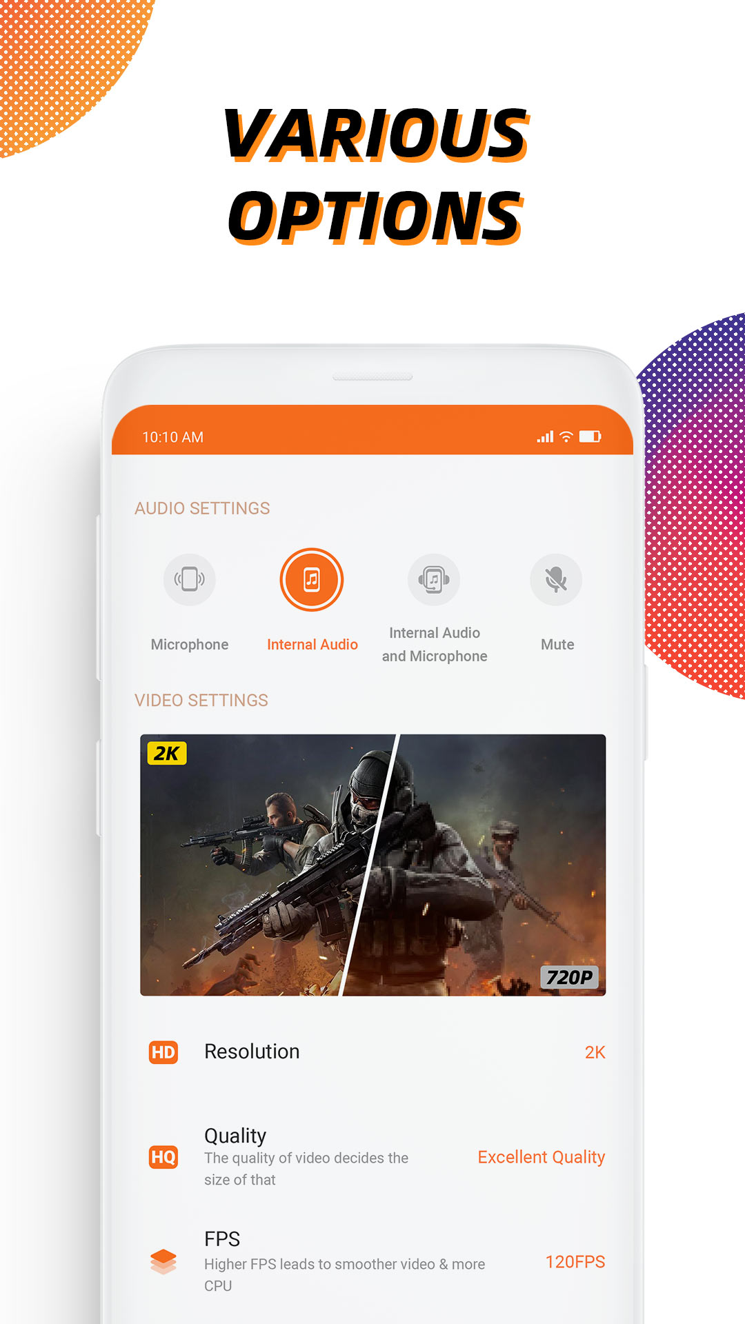 اسکرین شات 5 برنامه Screen Recorder - Vidma Record