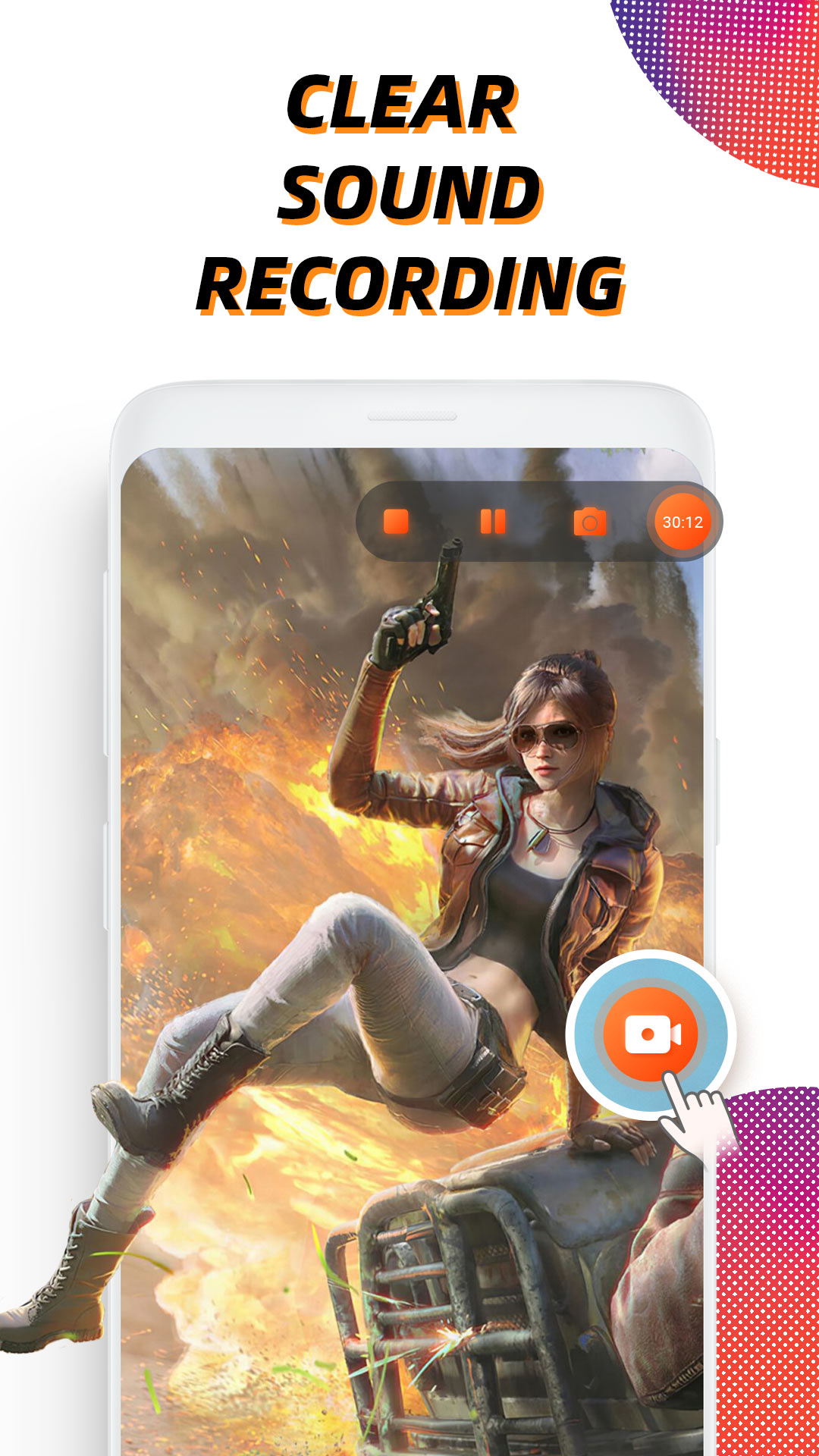 اسکرین شات 1 برنامه Screen Recorder - Vidma Record