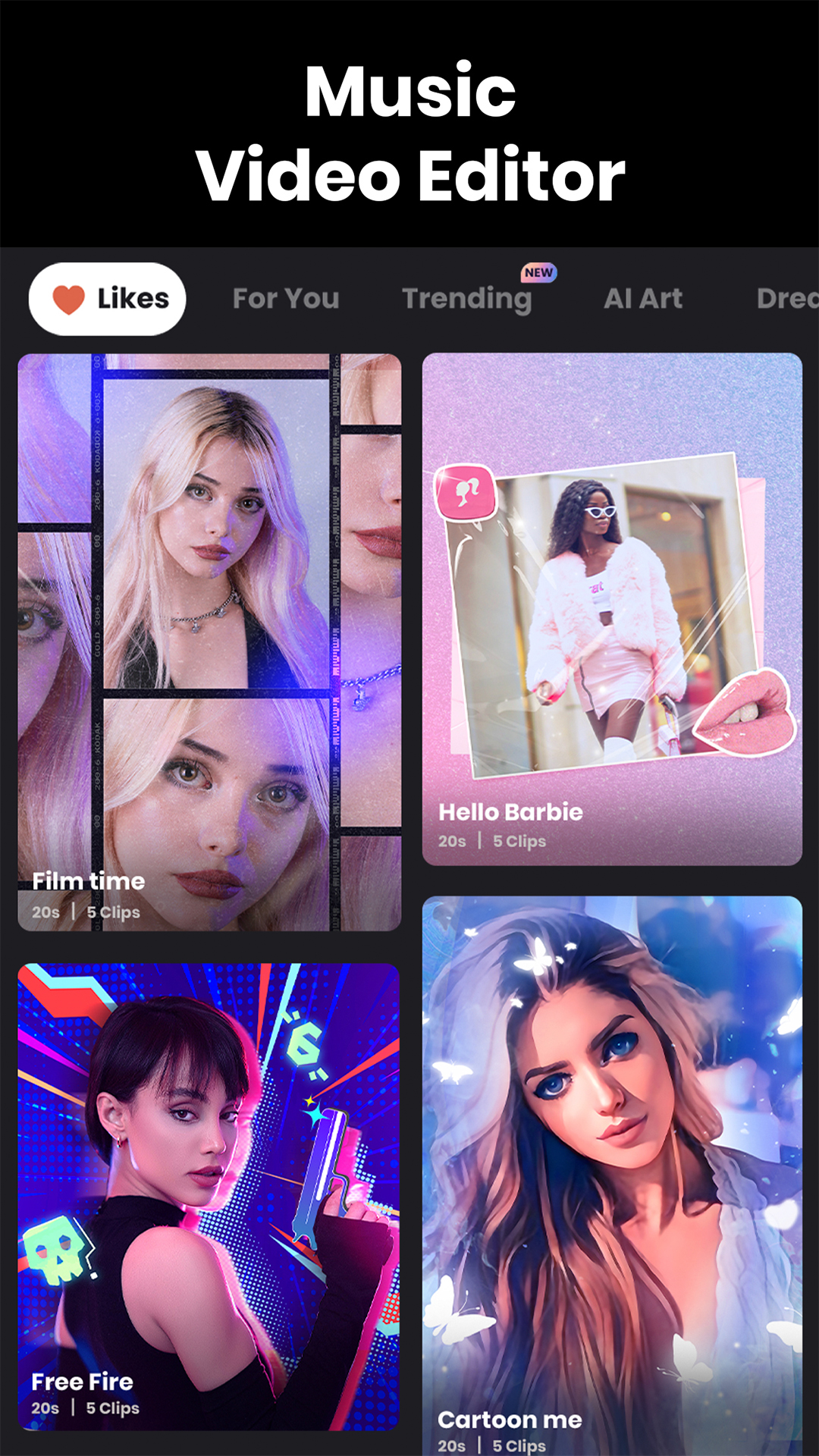 اسکرین شات 1 برنامه AI Video Editor & Maker: Vidma