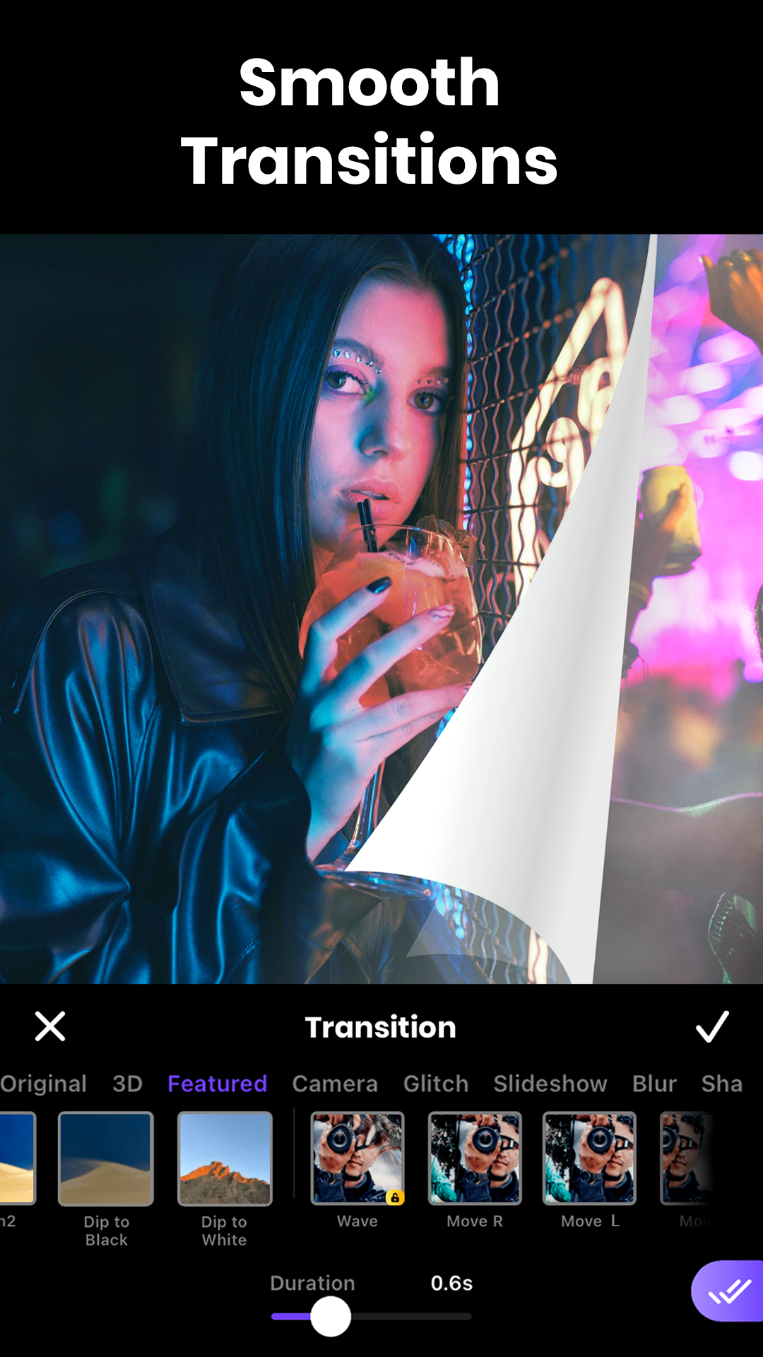 اسکرین شات 3 برنامه AI Video Editor & Maker: Vidma