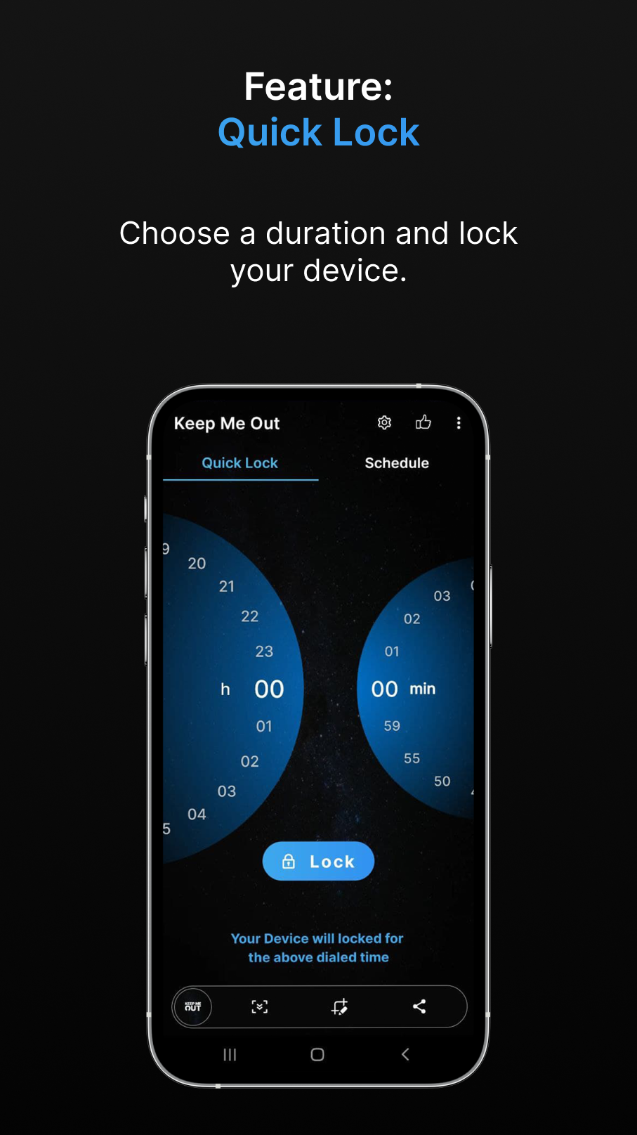 اسکرین شات 1 برنامه Keep Me Out - Phone lock