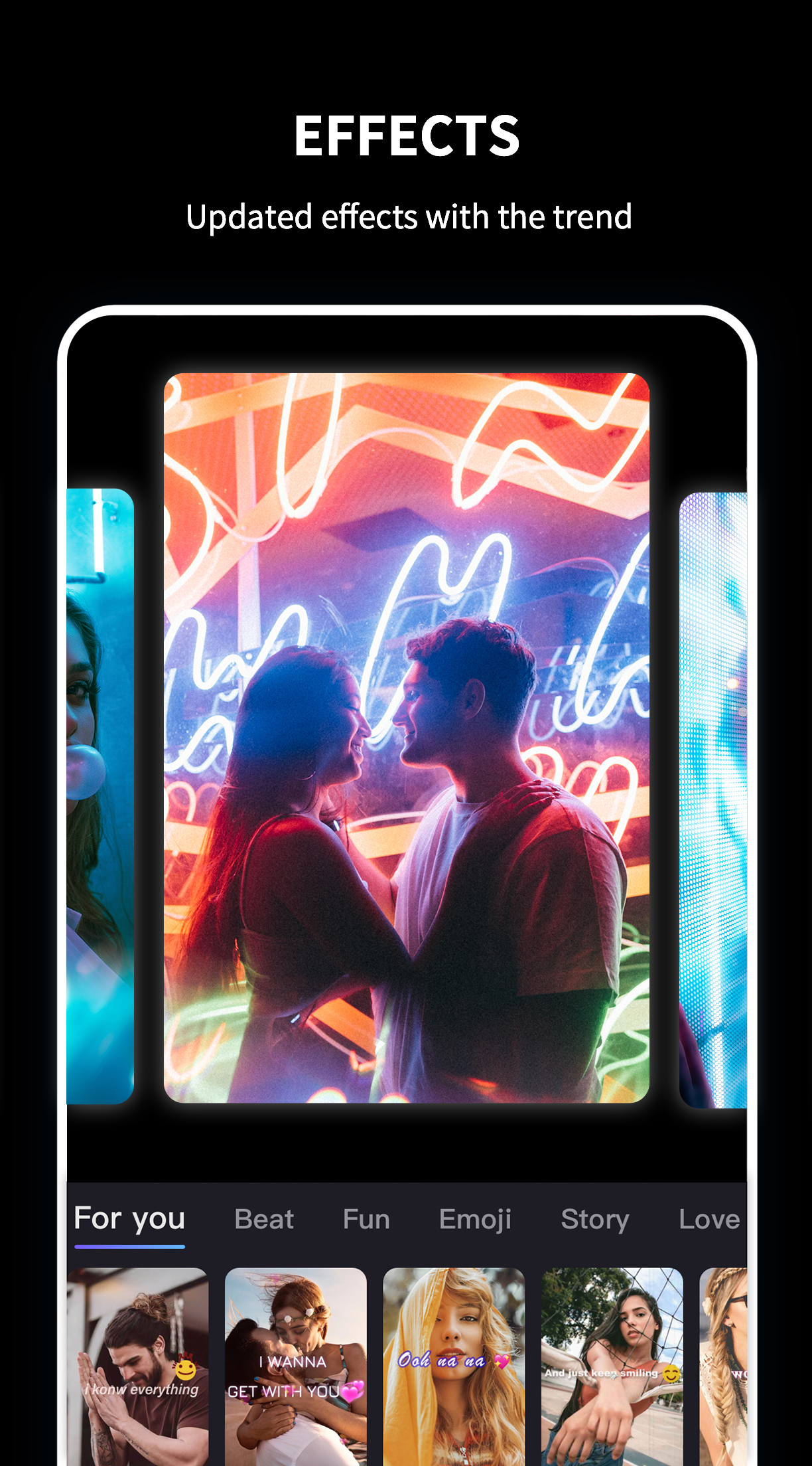 اسکرین شات 1 برنامه Beat.ly: music video maker