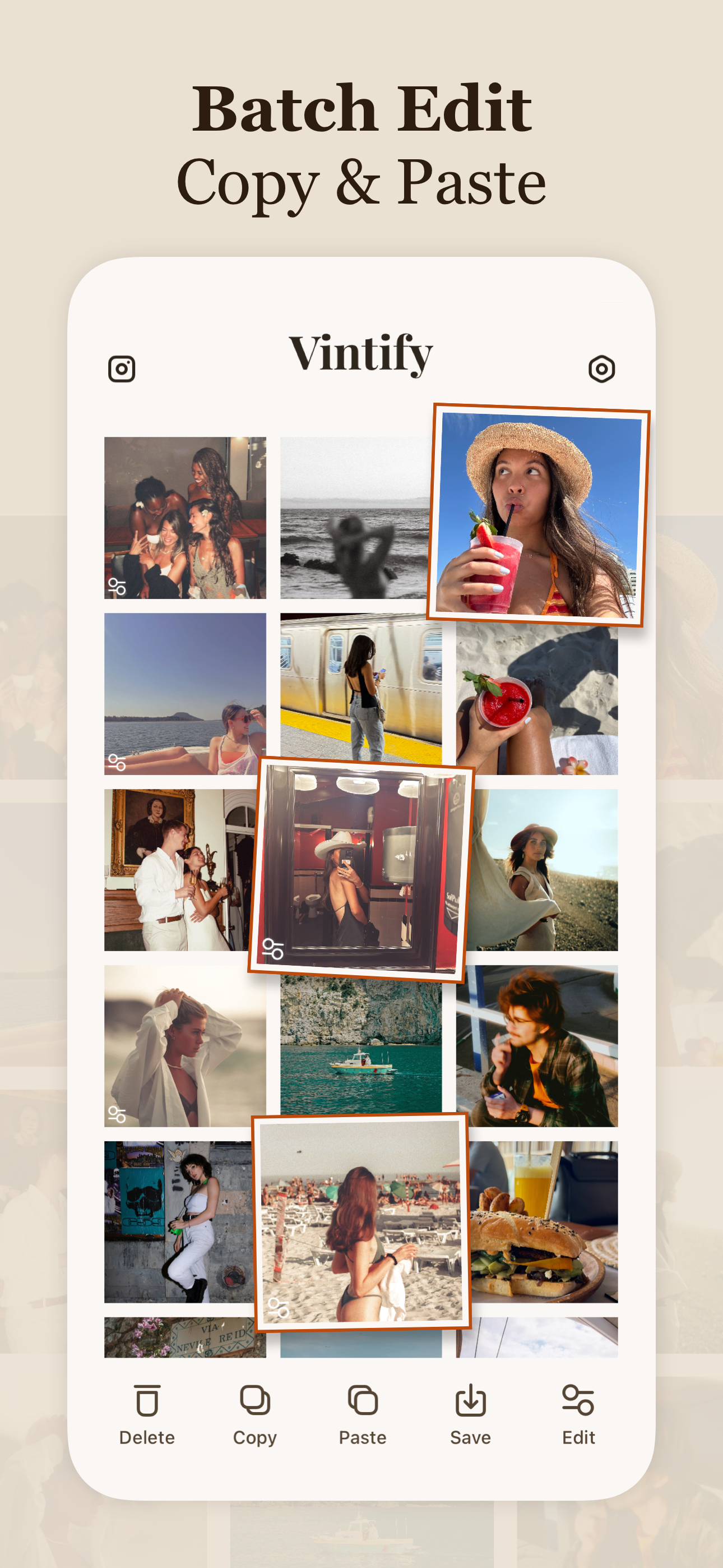 اسکرین شات 5 برنامه Vintify : Vintage Photo Editor