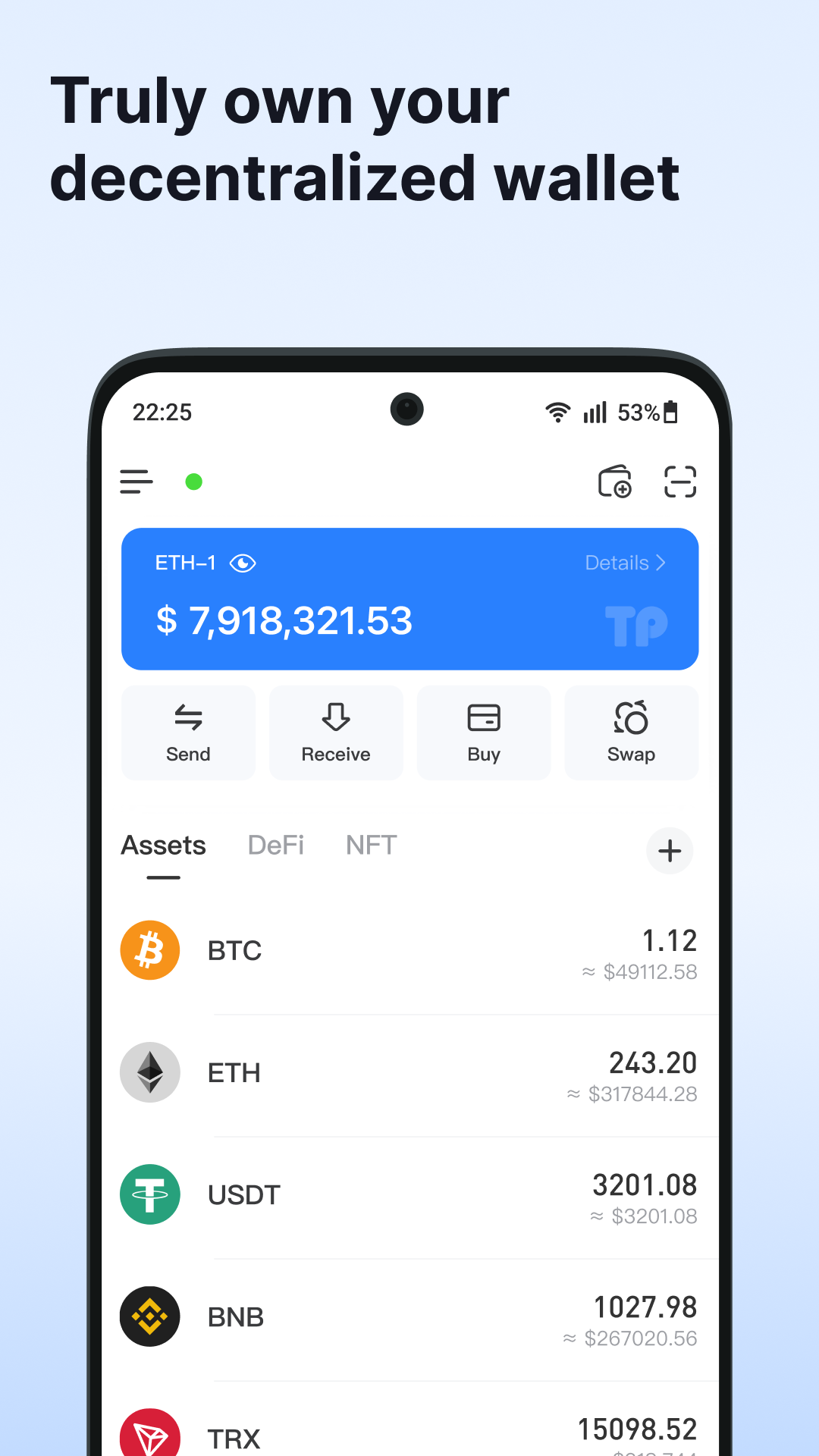 اسکرین شات 1 برنامه TokenPocket: Crypto & Bitcoin