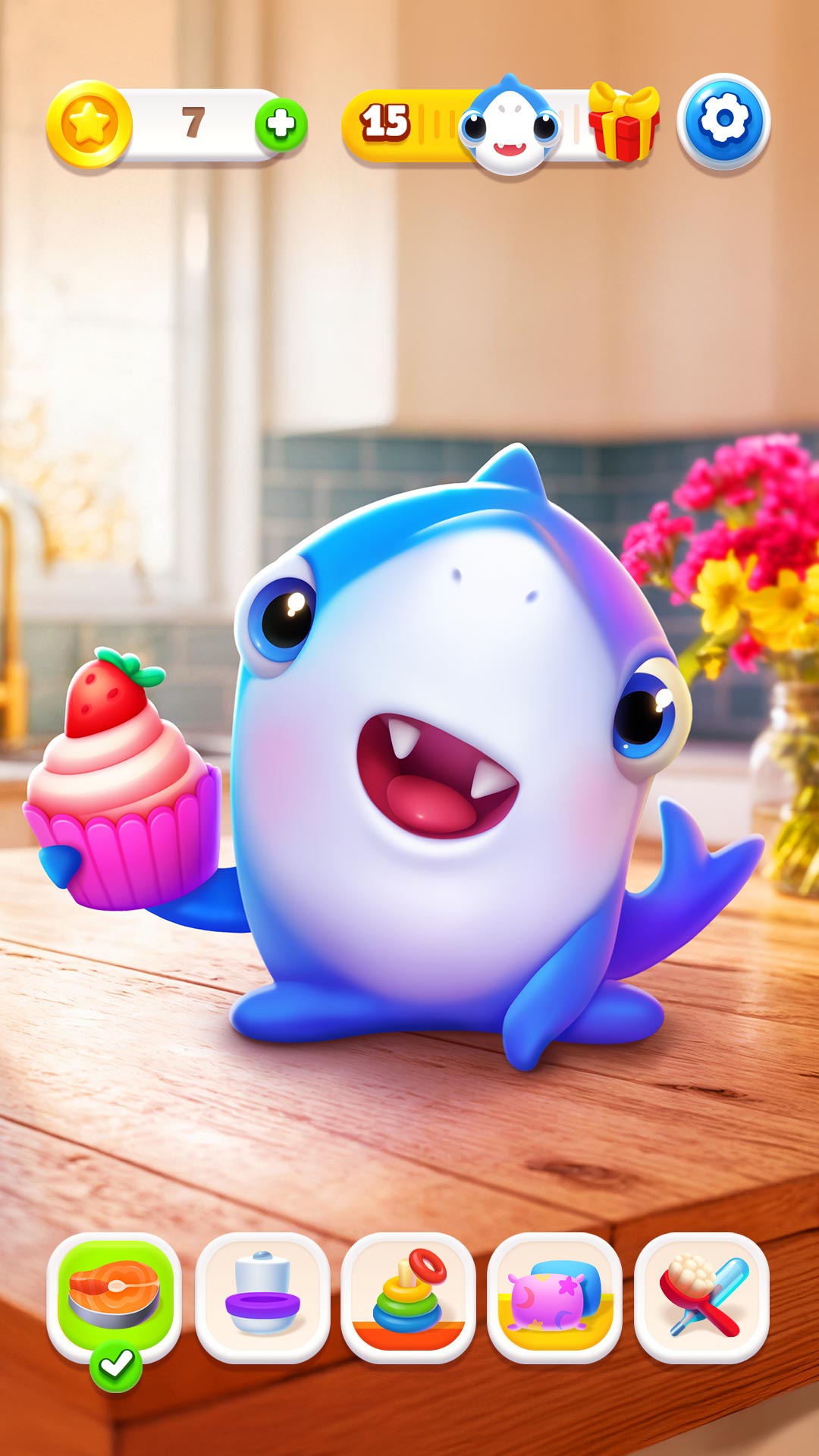 اسکرین شات 2 بازی My Shark - AR Virtual Pet Game