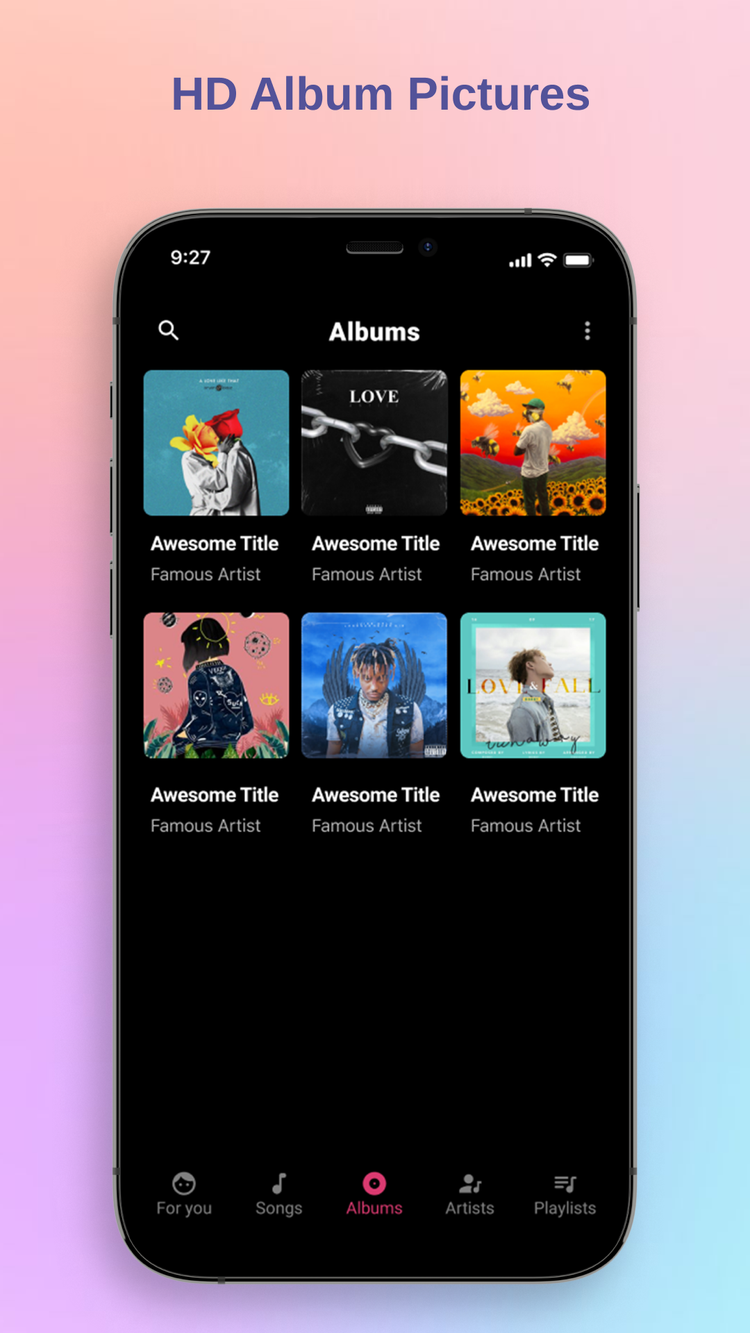 اسکرین شات 5 برنامه Music player - Mp3 player