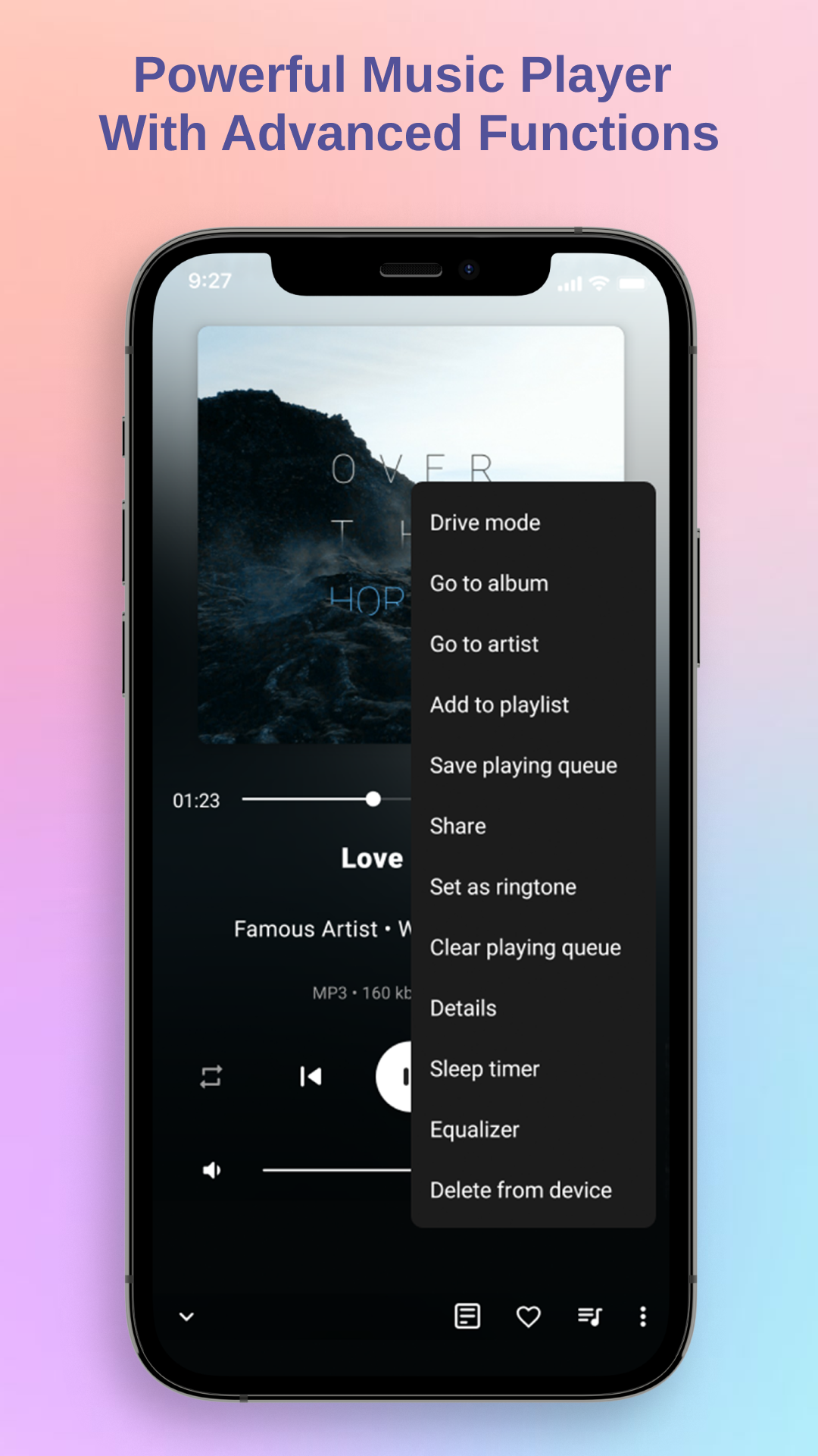 اسکرین شات 8 برنامه Music player - Mp3 player