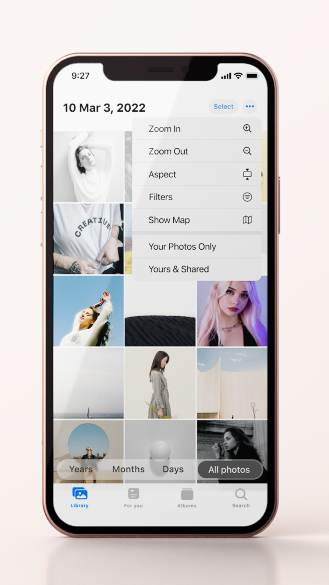 اسکرین شات 8 برنامه iPhoto - Gallery iOS Style