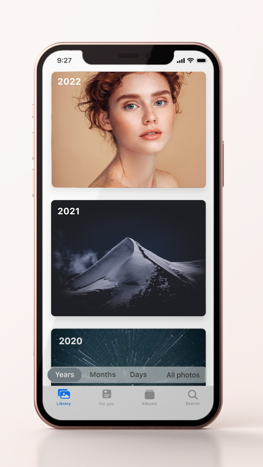 اسکرین شات 1 برنامه iPhoto - Gallery iOS Style