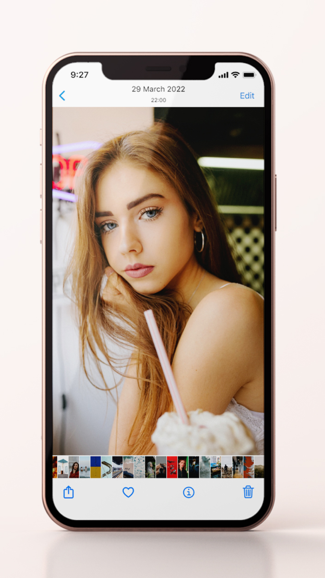 اسکرین شات 6 برنامه iPhoto - Gallery iOS Style