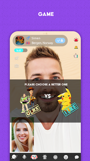 اسکرین شات 5 برنامه Bermuda Video Chat - Meet New People
