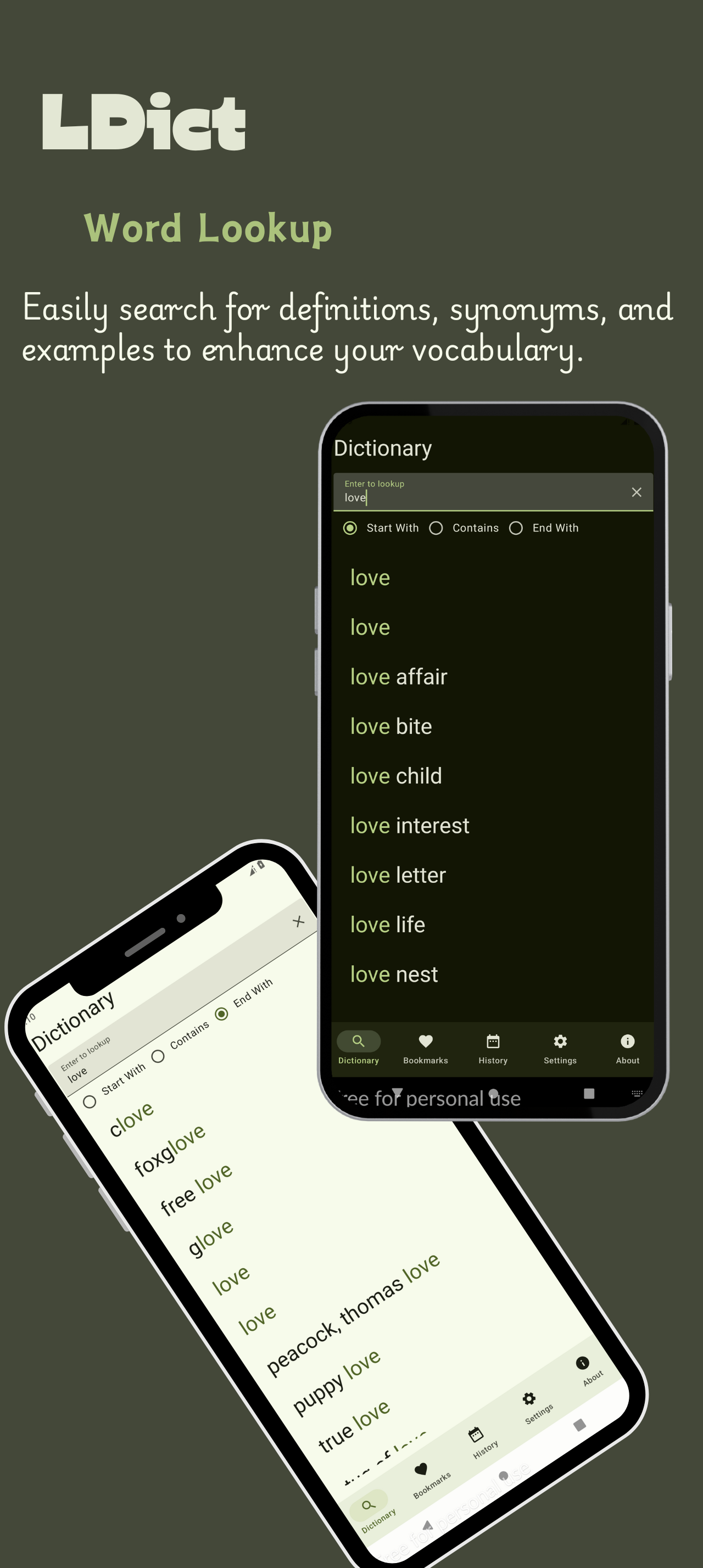 اسکرین شات 1 برنامه LDict - English Dictionary