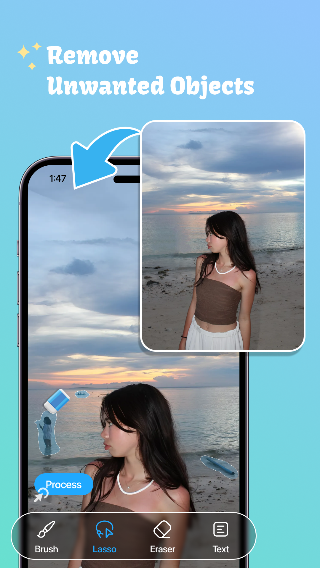اسکرین شات 1 برنامه Remove Unwanted Object
