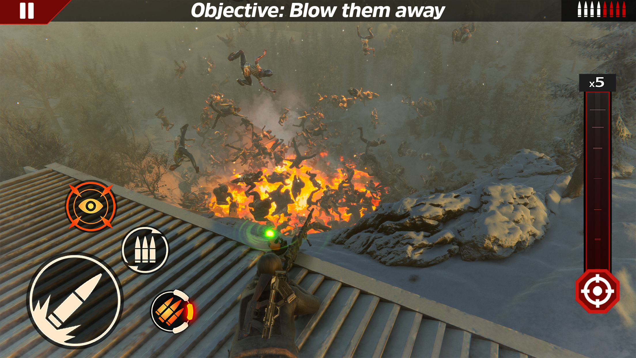 اسکرین شات 3 بازی Sniper Zombie 3D Game
