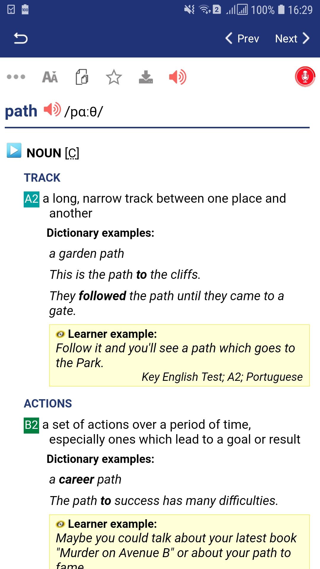 اسکرین شات 3 برنامه English Vocabulary British