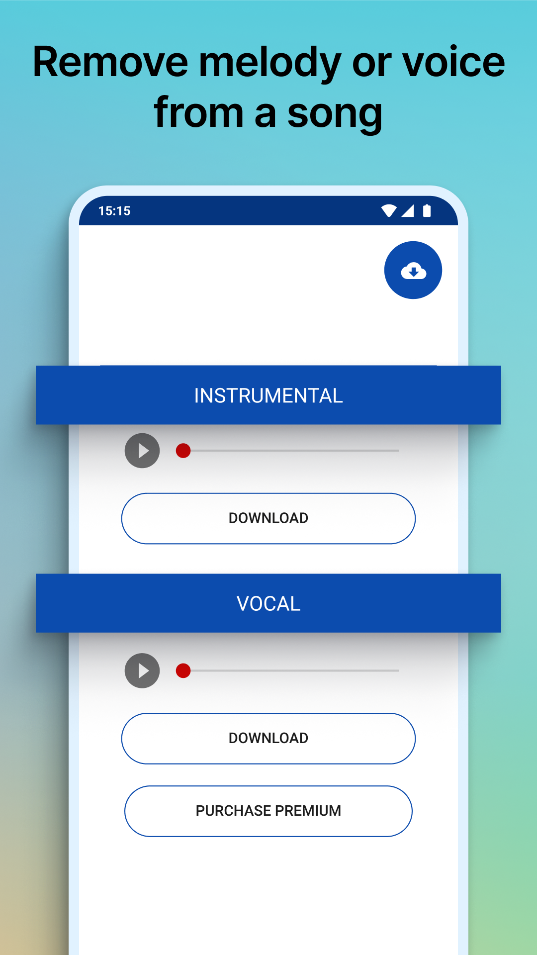 اسکرین شات 4 برنامه AI Vocal Remover & Karaoke