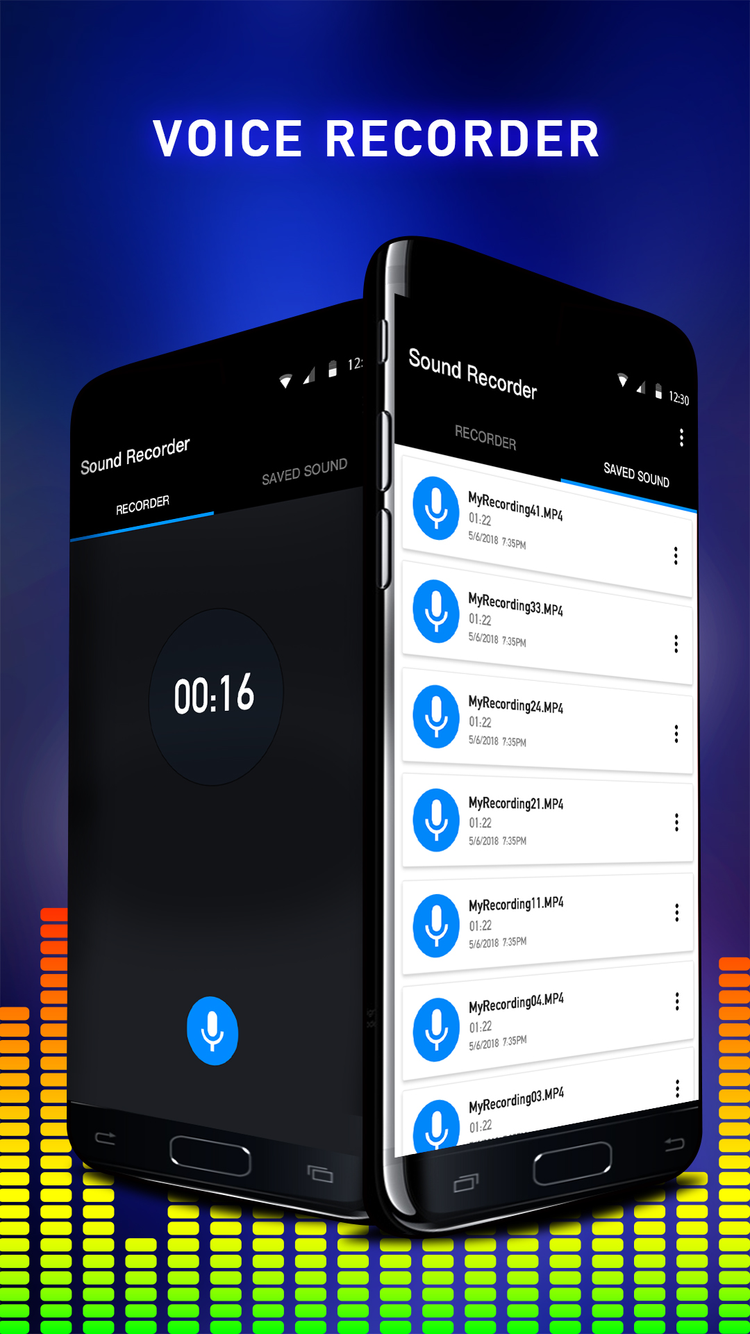 اسکرین شات 1 برنامه Voice Recorder: Sound Recorder