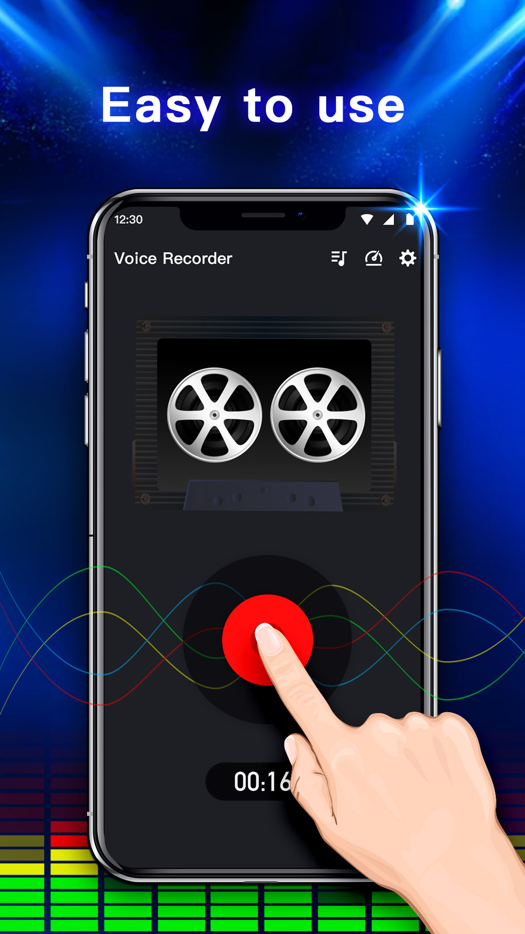 اسکرین شات 3 برنامه Voice Recorder: Audio Recorder