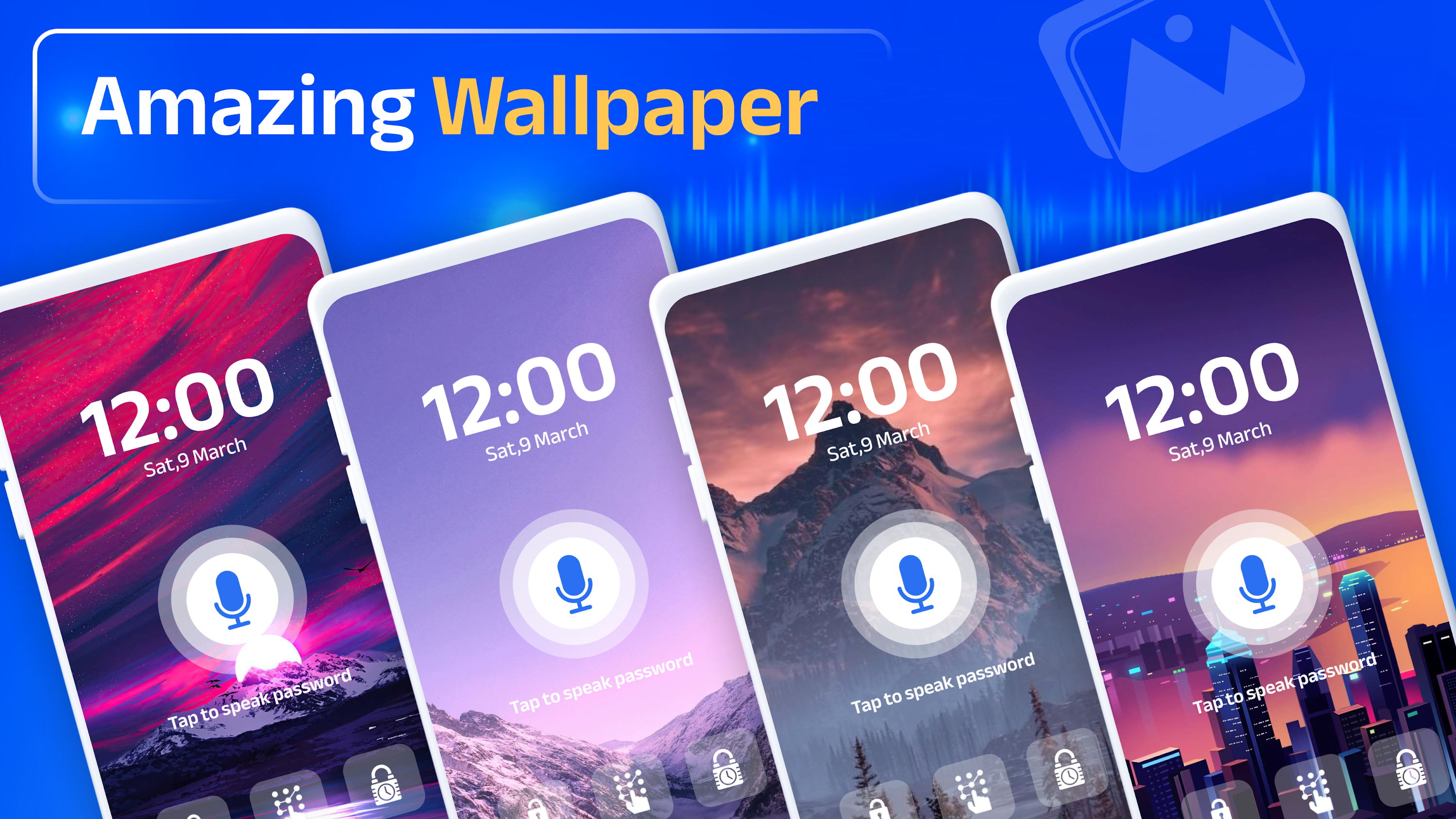 اسکرین شات 6 برنامه Voice Screen Lock : Speak Lock