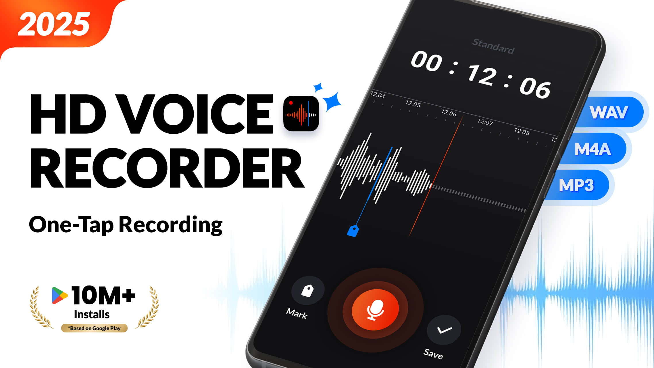 اسکرین شات 1 برنامه Voice Recorder & Voice Memos