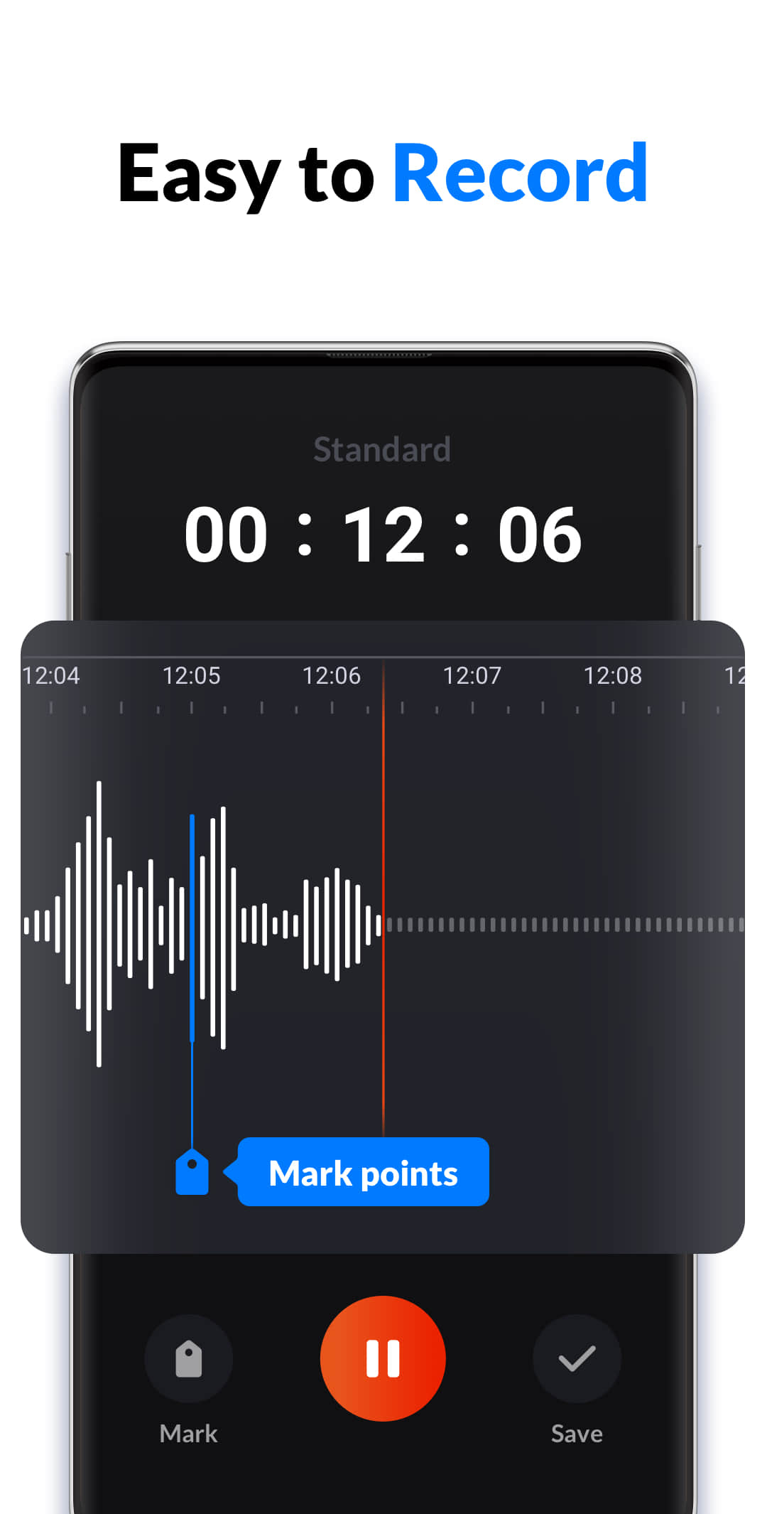 اسکرین شات 3 برنامه Voice Recorder & Voice Memos