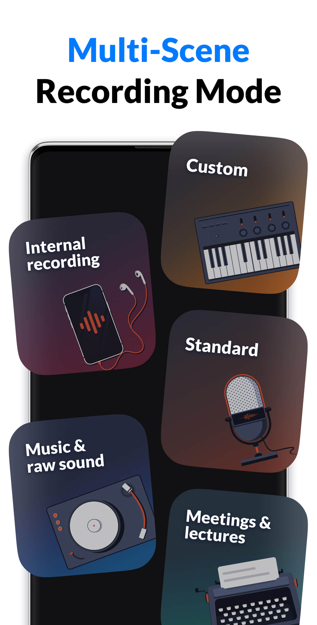 اسکرین شات 2 برنامه Voice Recorder & Voice Memos