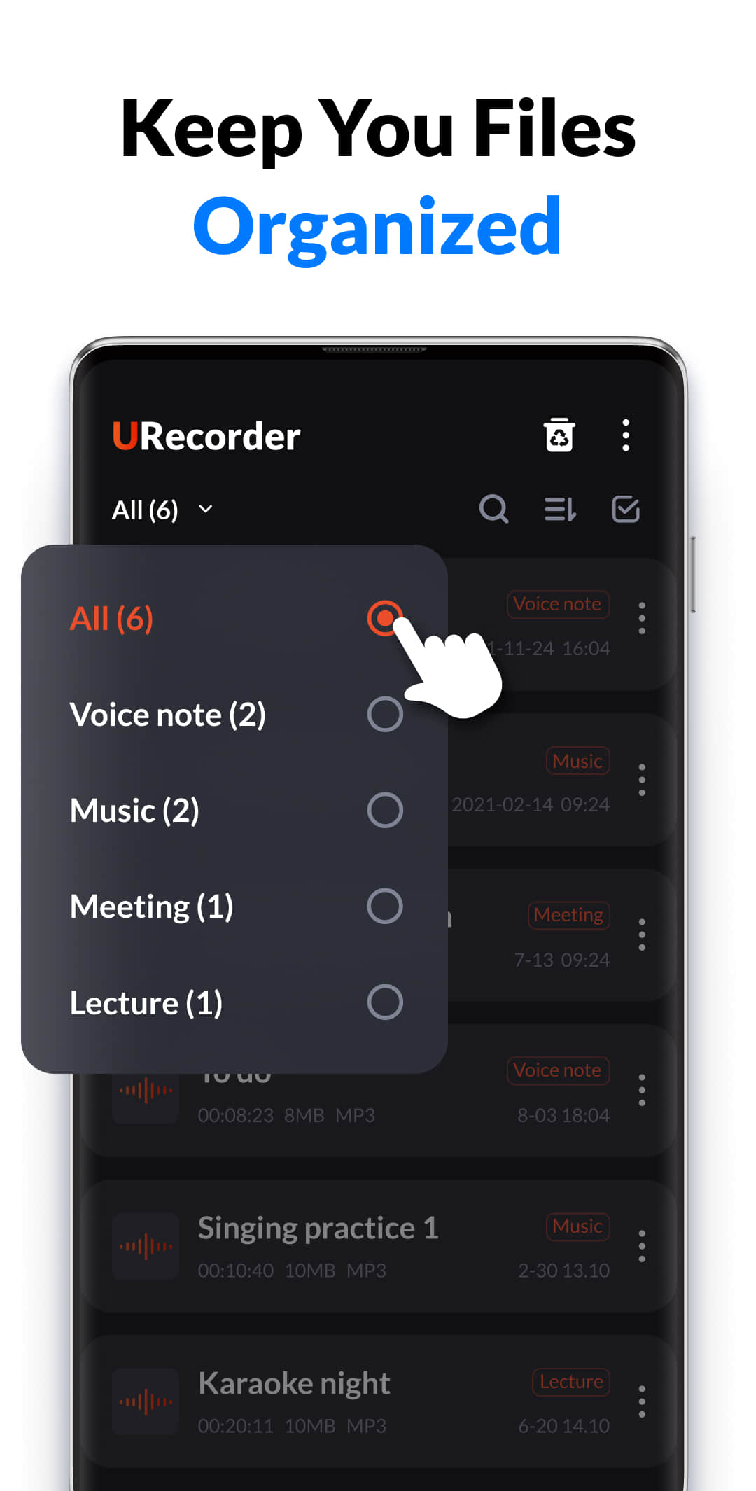 اسکرین شات 6 برنامه Voice Recorder & Voice Memos