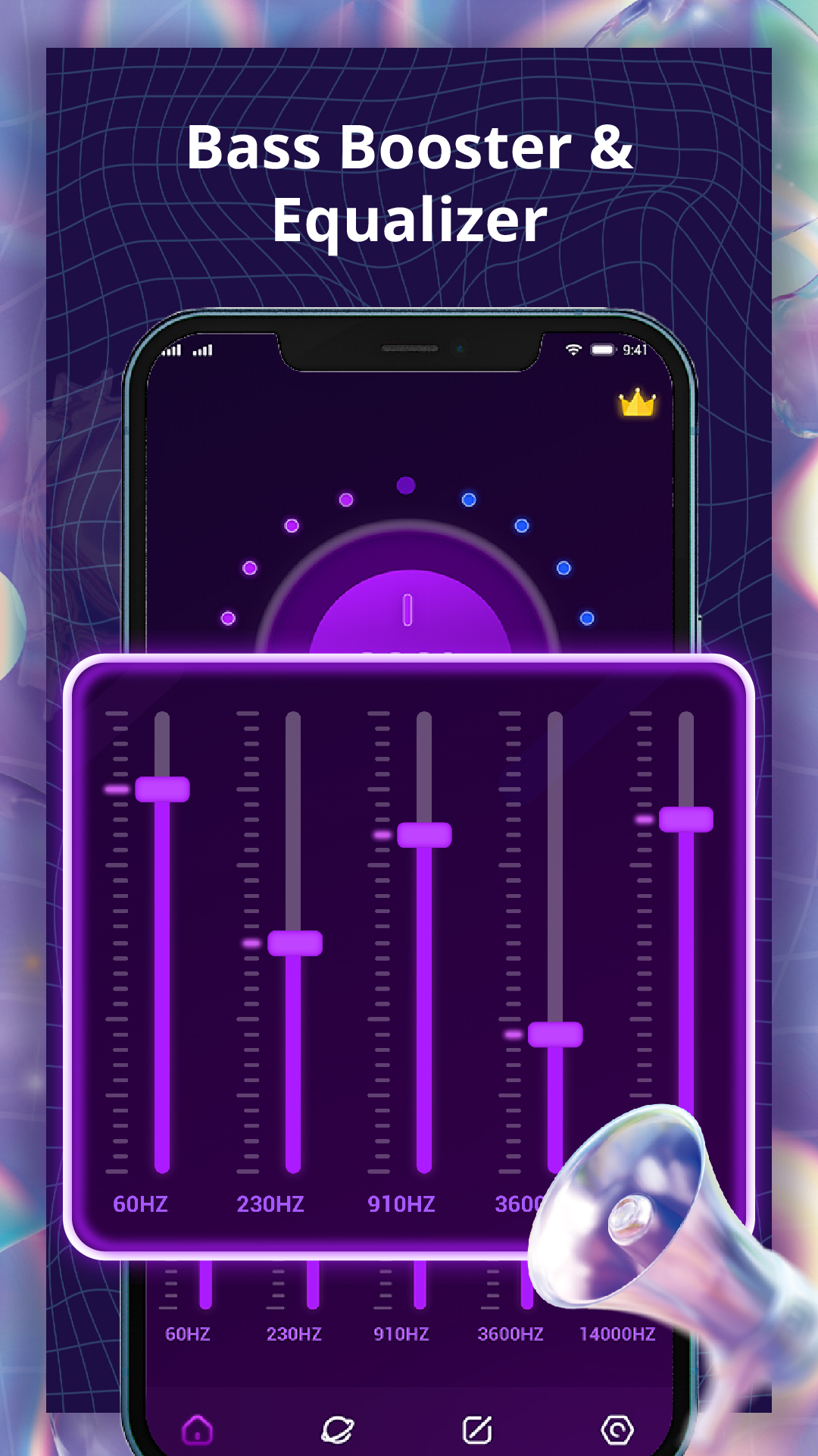 اسکرین شات 2 برنامه Volume Booster, Bass Amplifier