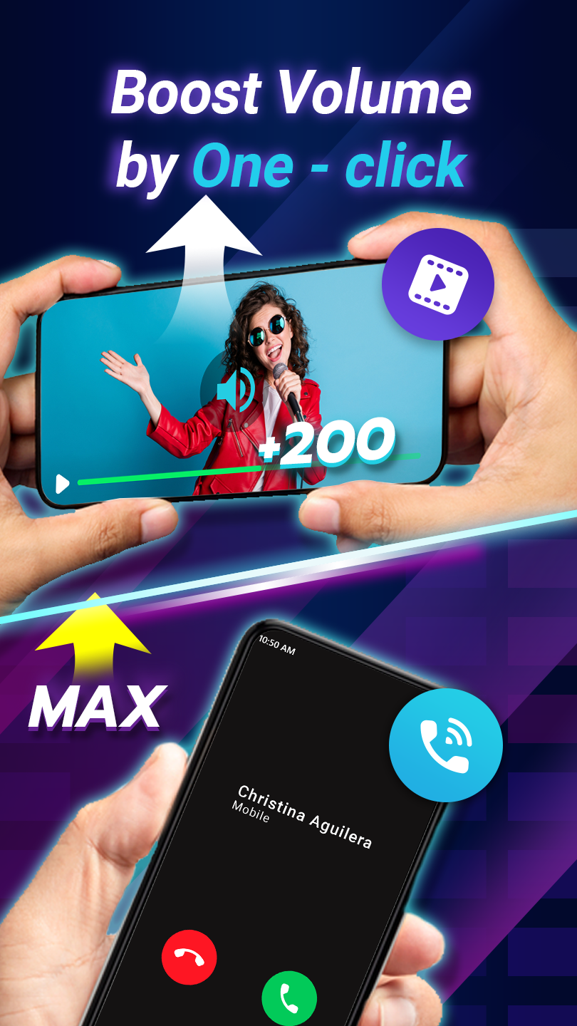 اسکرین شات 6 برنامه Volume Booster - Sound Booster