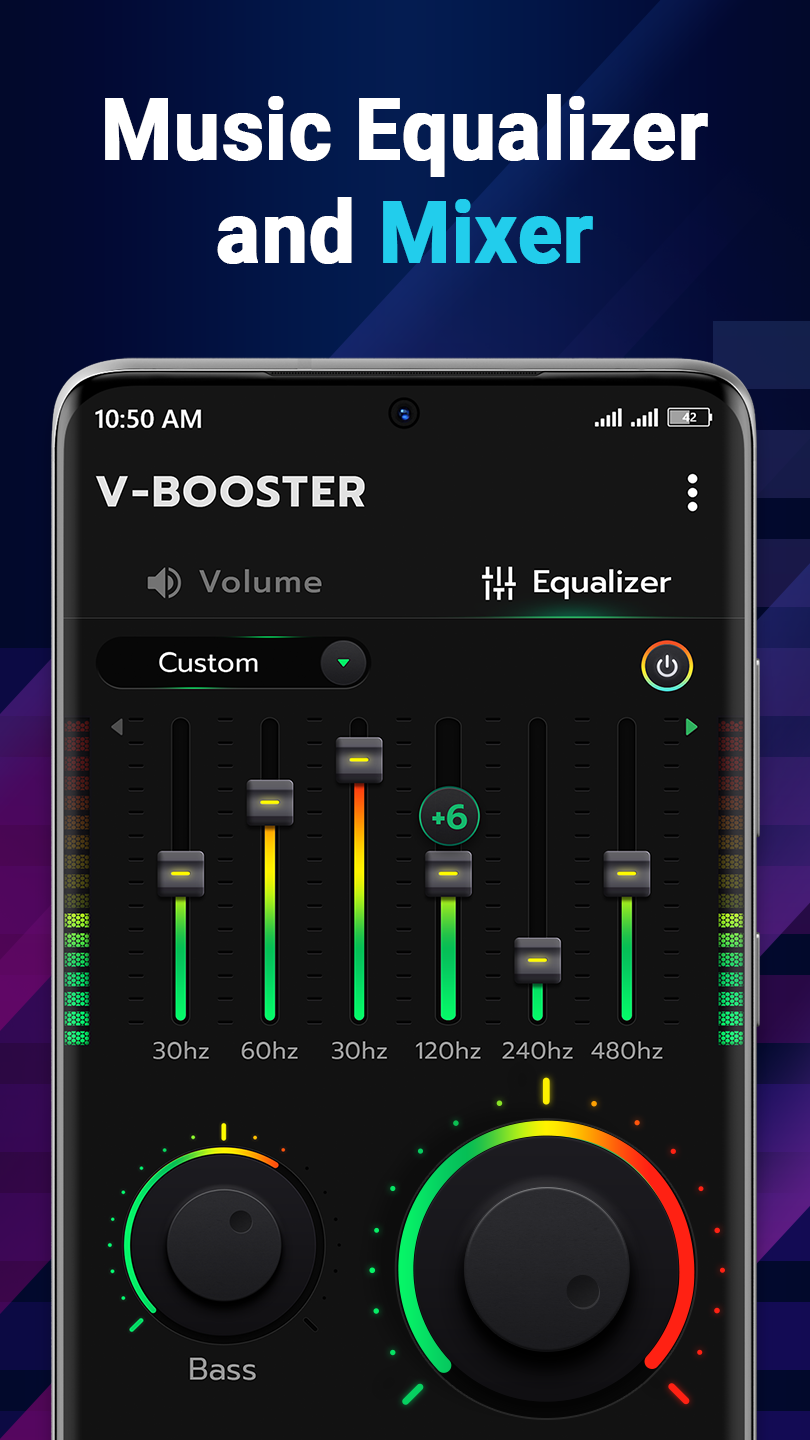اسکرین شات 3 برنامه Volume Booster - Bass Booster