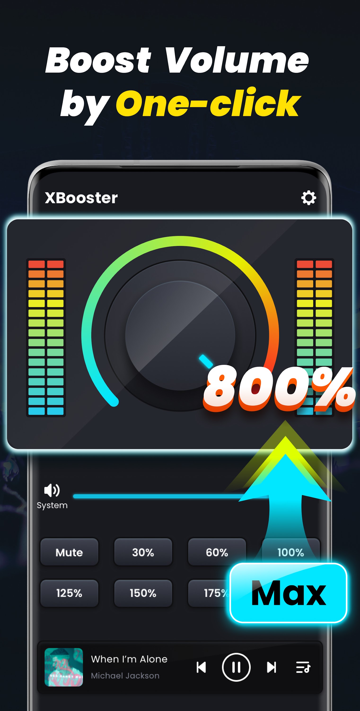 اسکرین شات 2 برنامه Volume Booster - Sound Booster