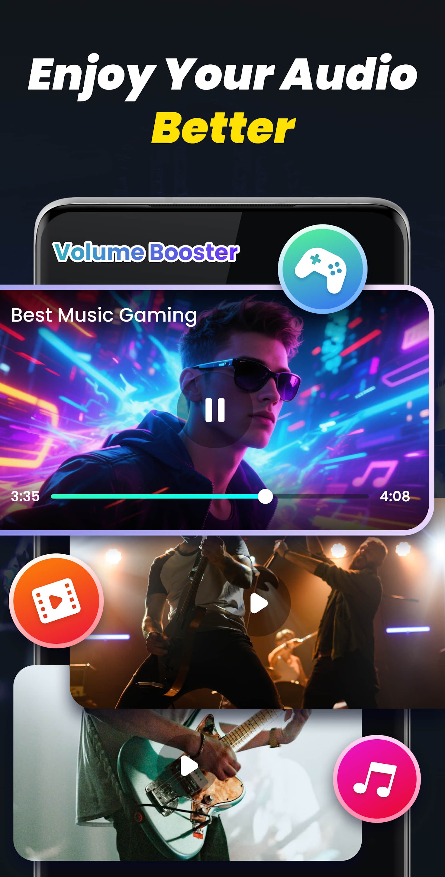اسکرین شات 6 برنامه Volume Booster - Sound Booster