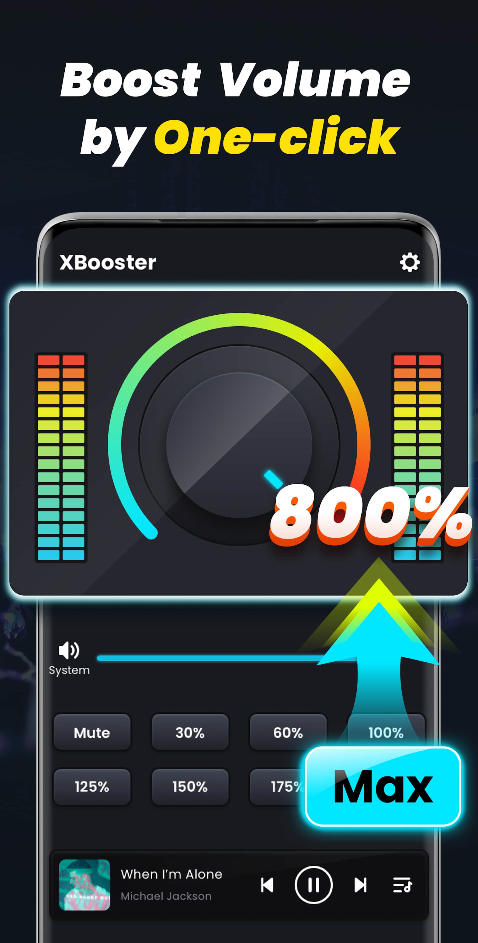 اسکرین شات 2 برنامه Volume Booster - Sound Booster