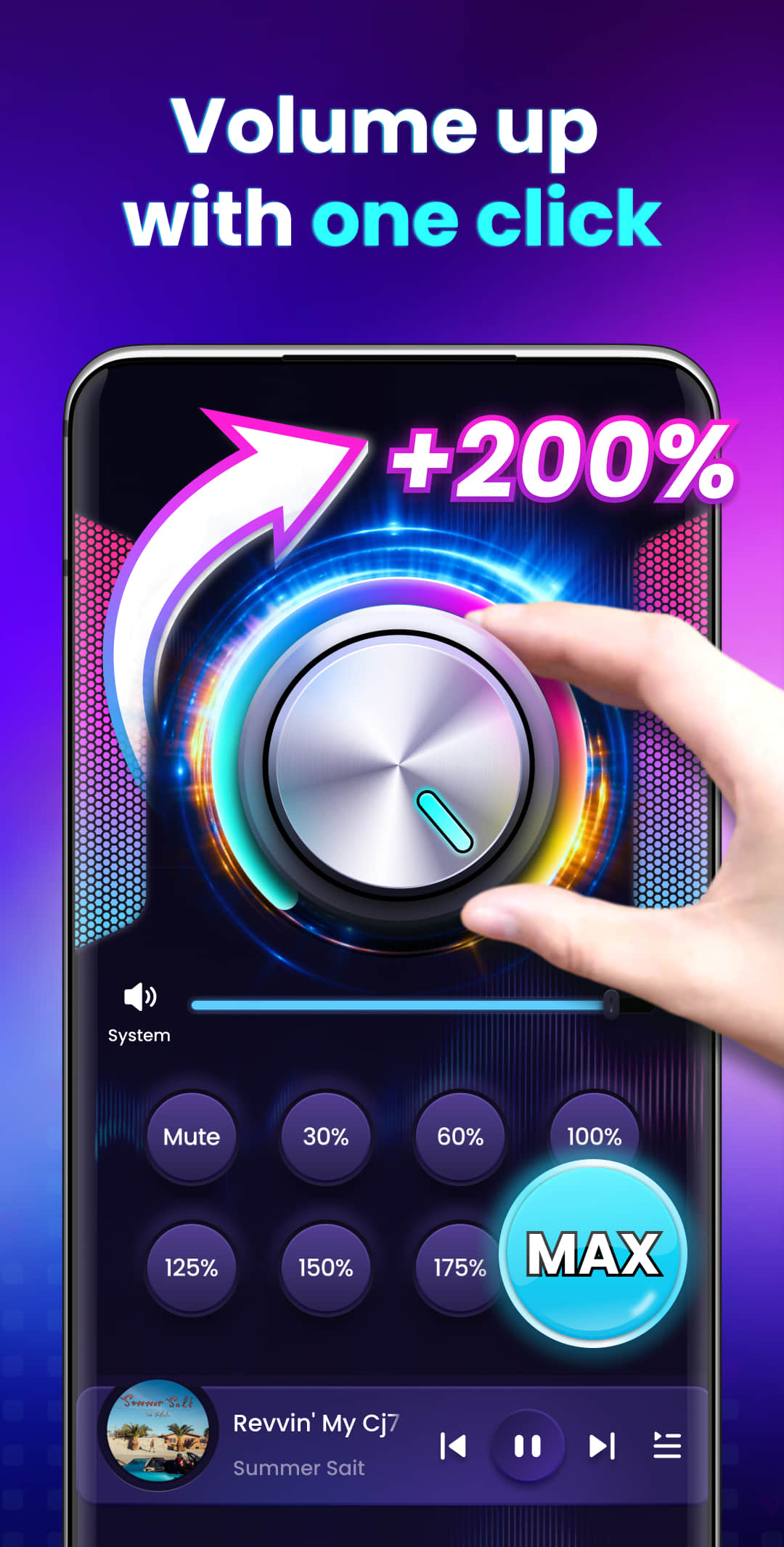 اسکرین شات 4 برنامه Volume Booster - Sound Booster
